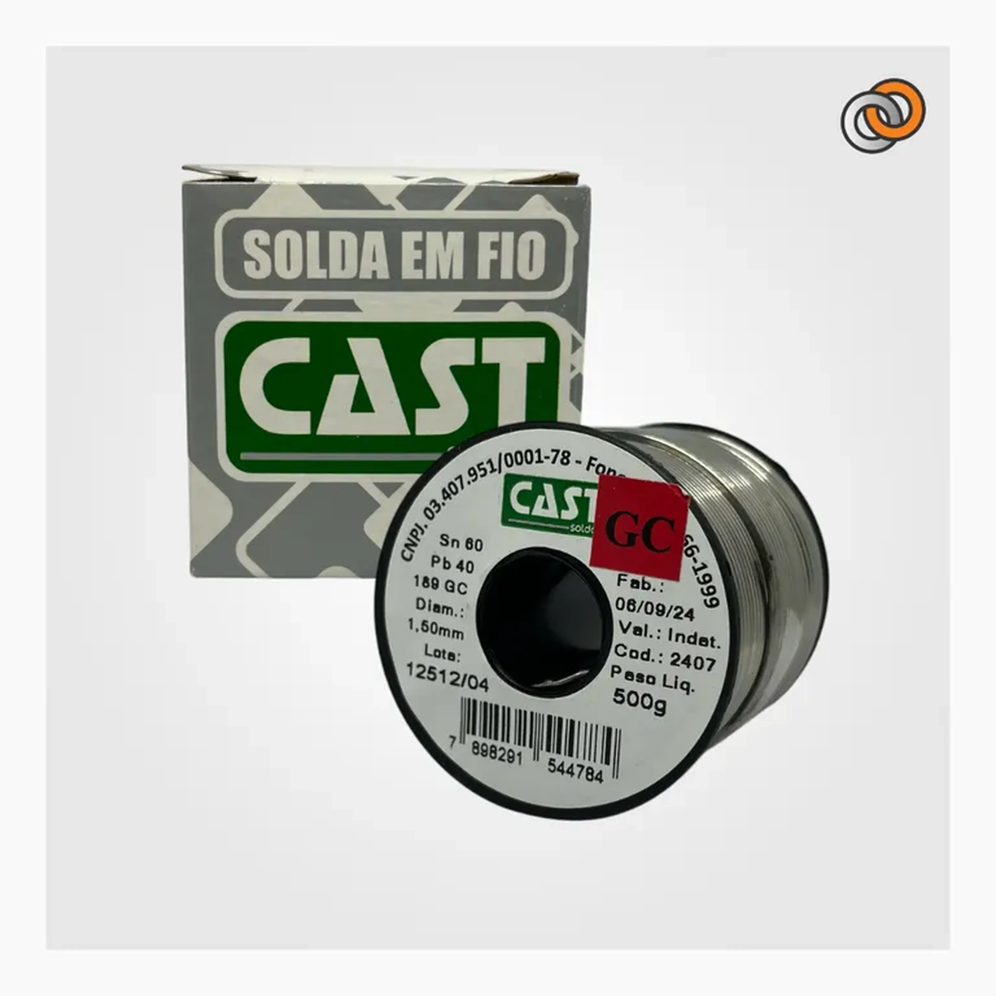 Fio para solda Cast 60x40 1,5mm cinza (alumínio) imagem