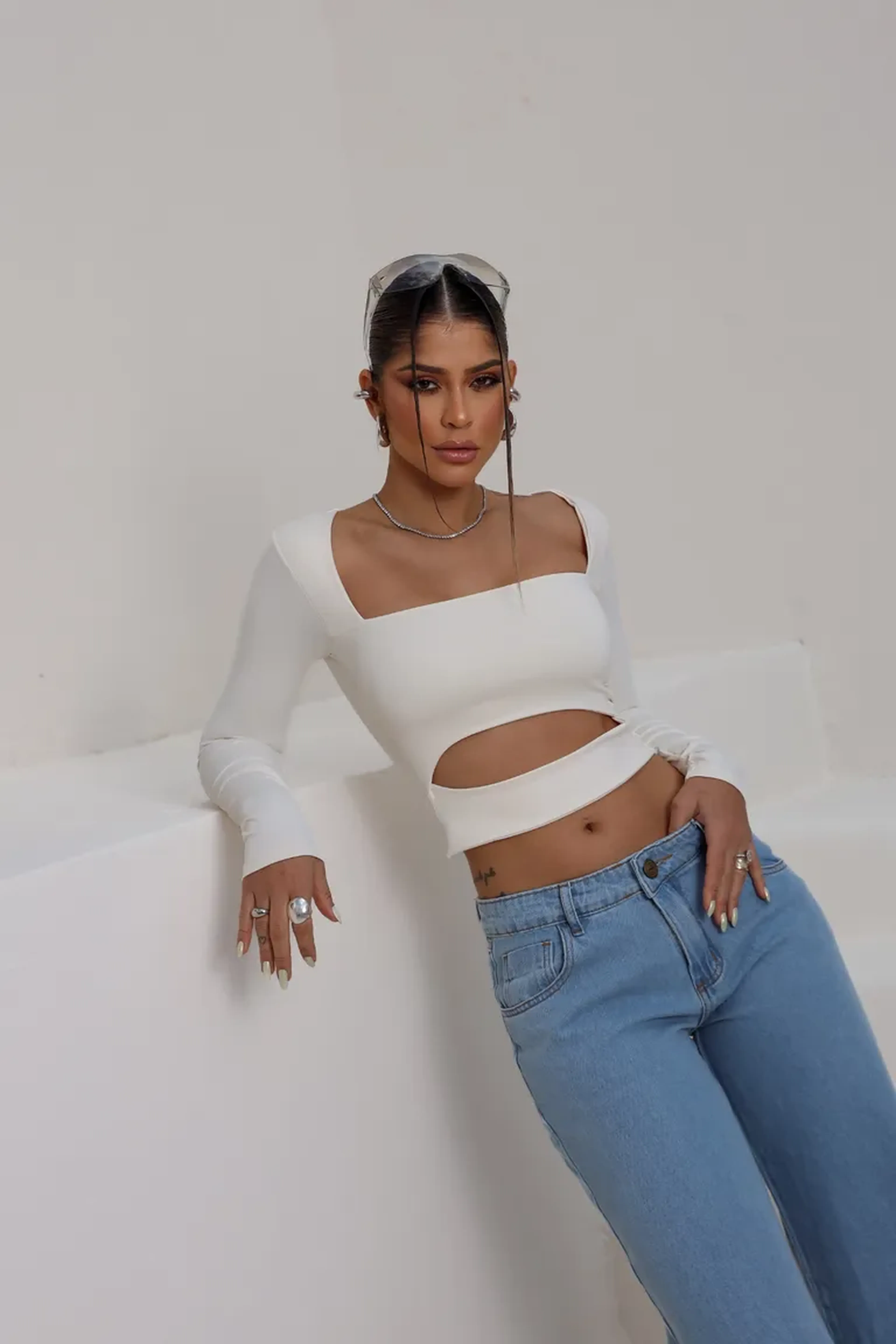 Cropped Glenda Off White imagem