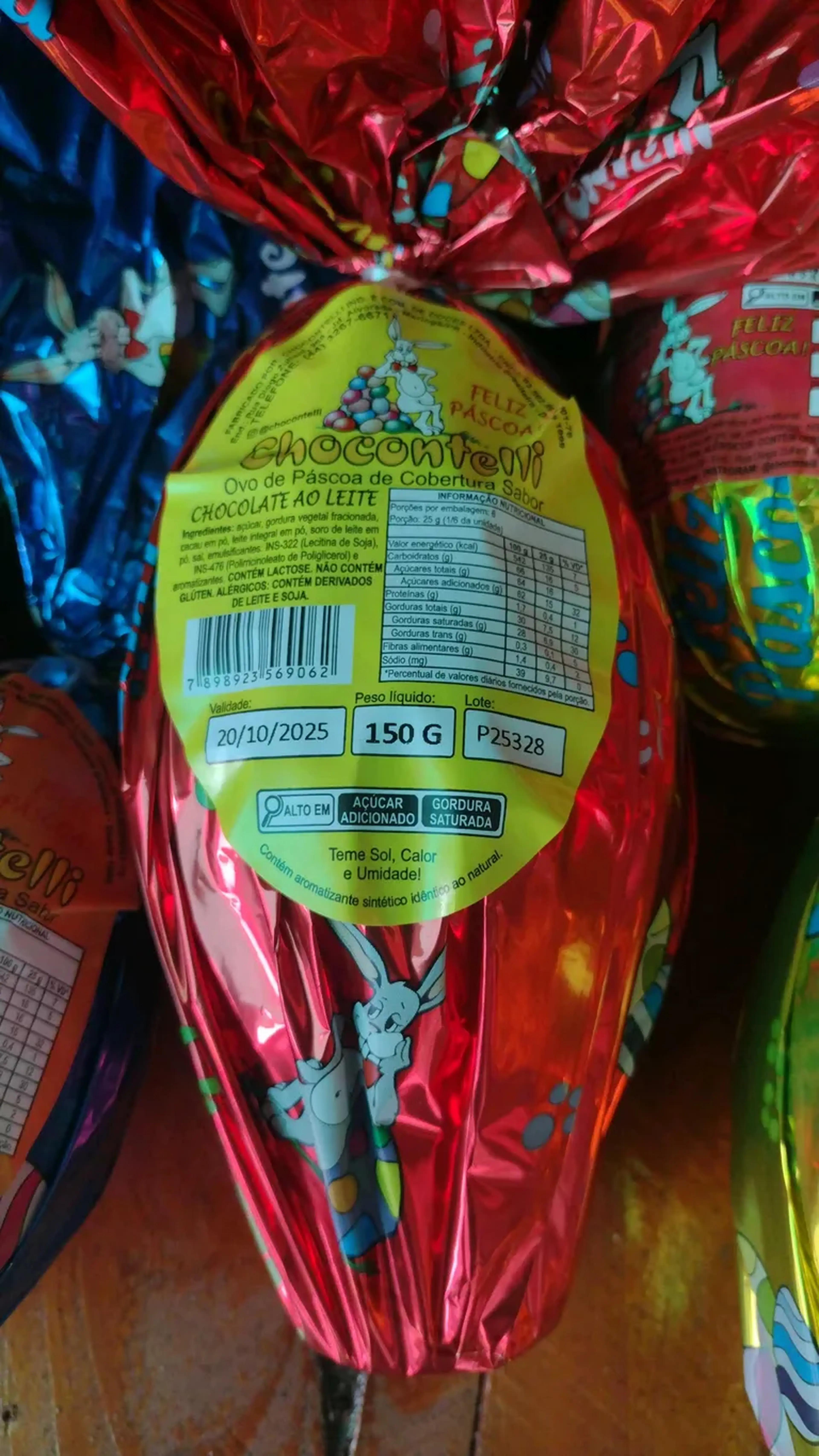 Ovo de Páscoa Chocolate ao Leite 150g - 50% de desconto! imagem