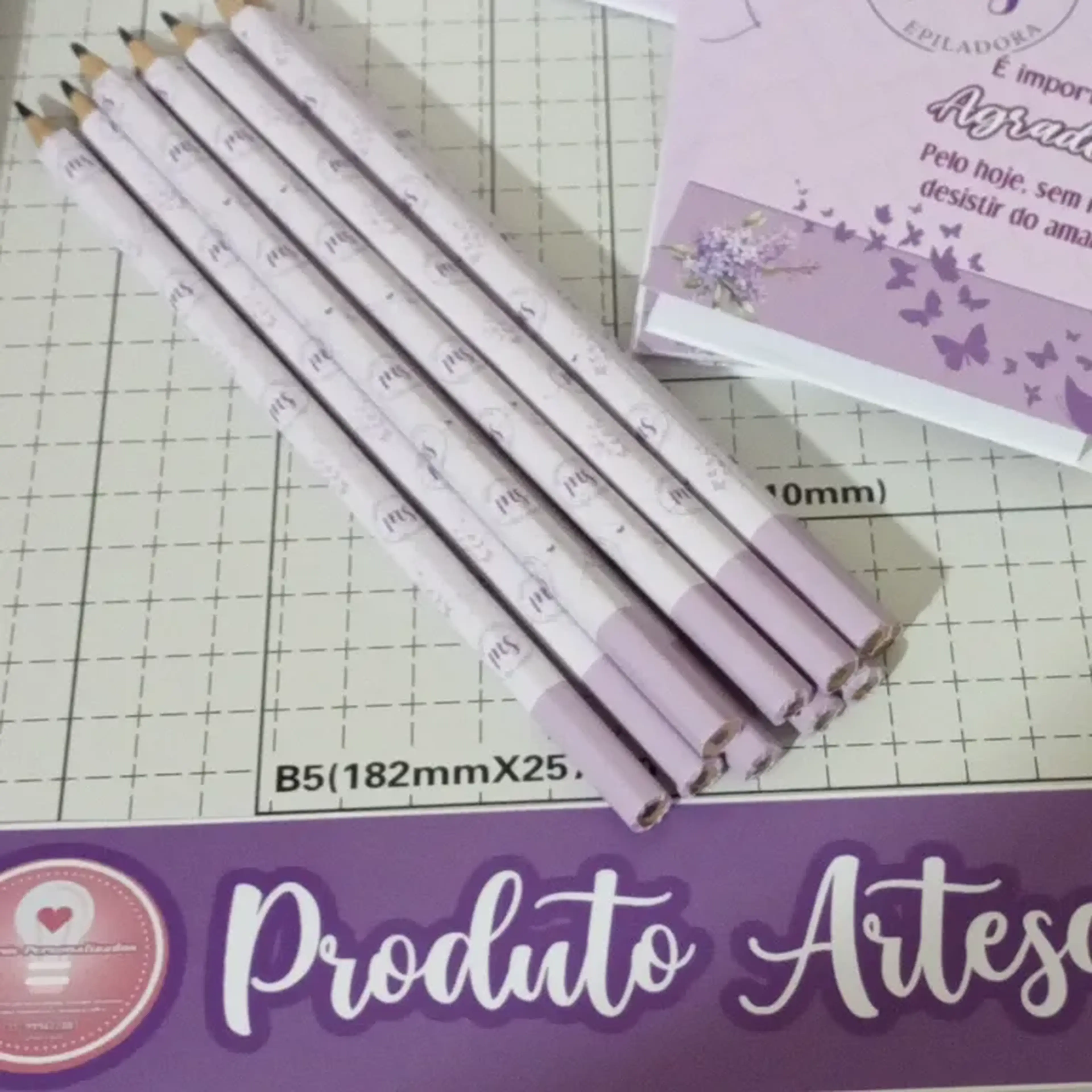 KIT DE 10 UNIDADES LÁPIS PERSONALIZADO imagem