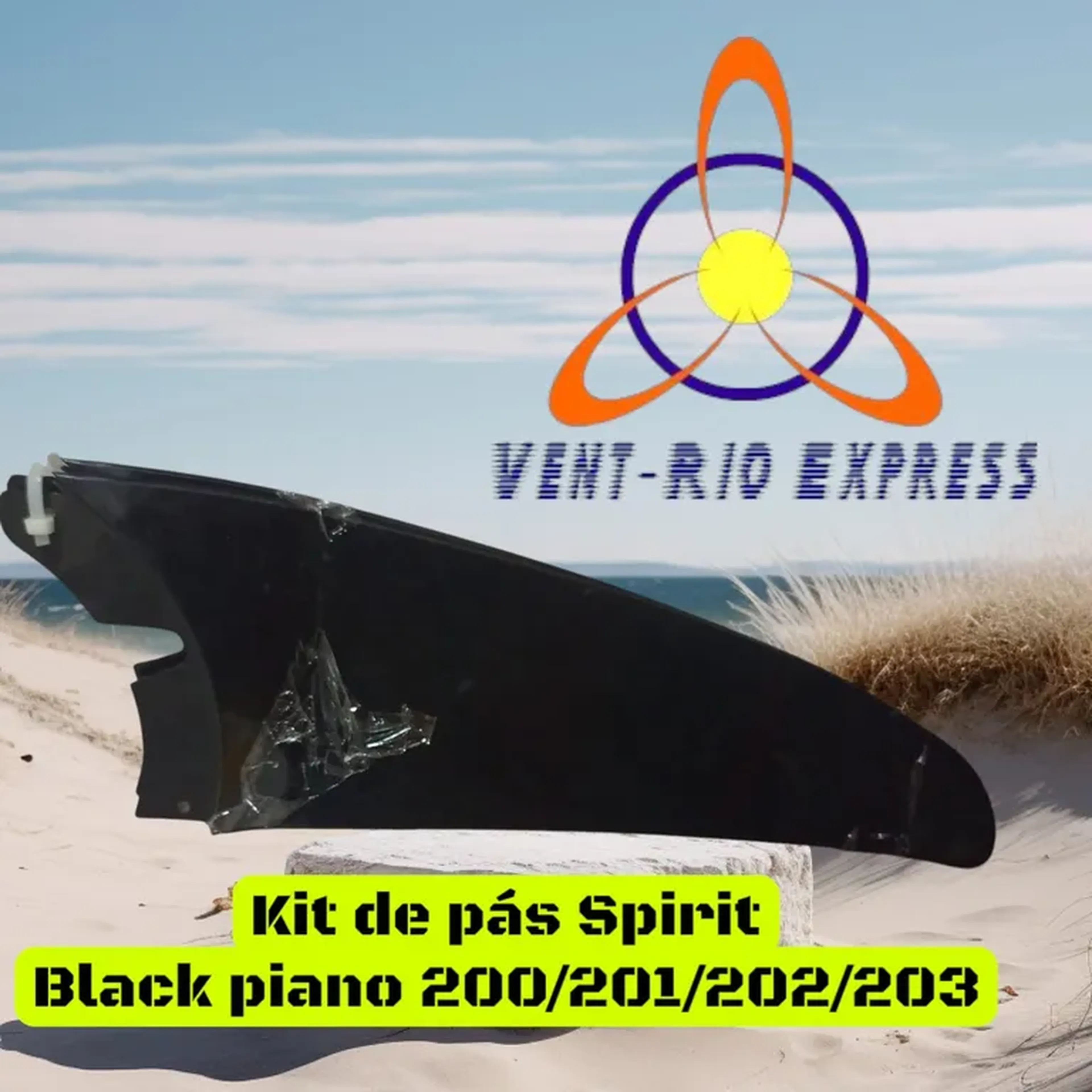 Kit 2 pás Spirit Black piano original imagem