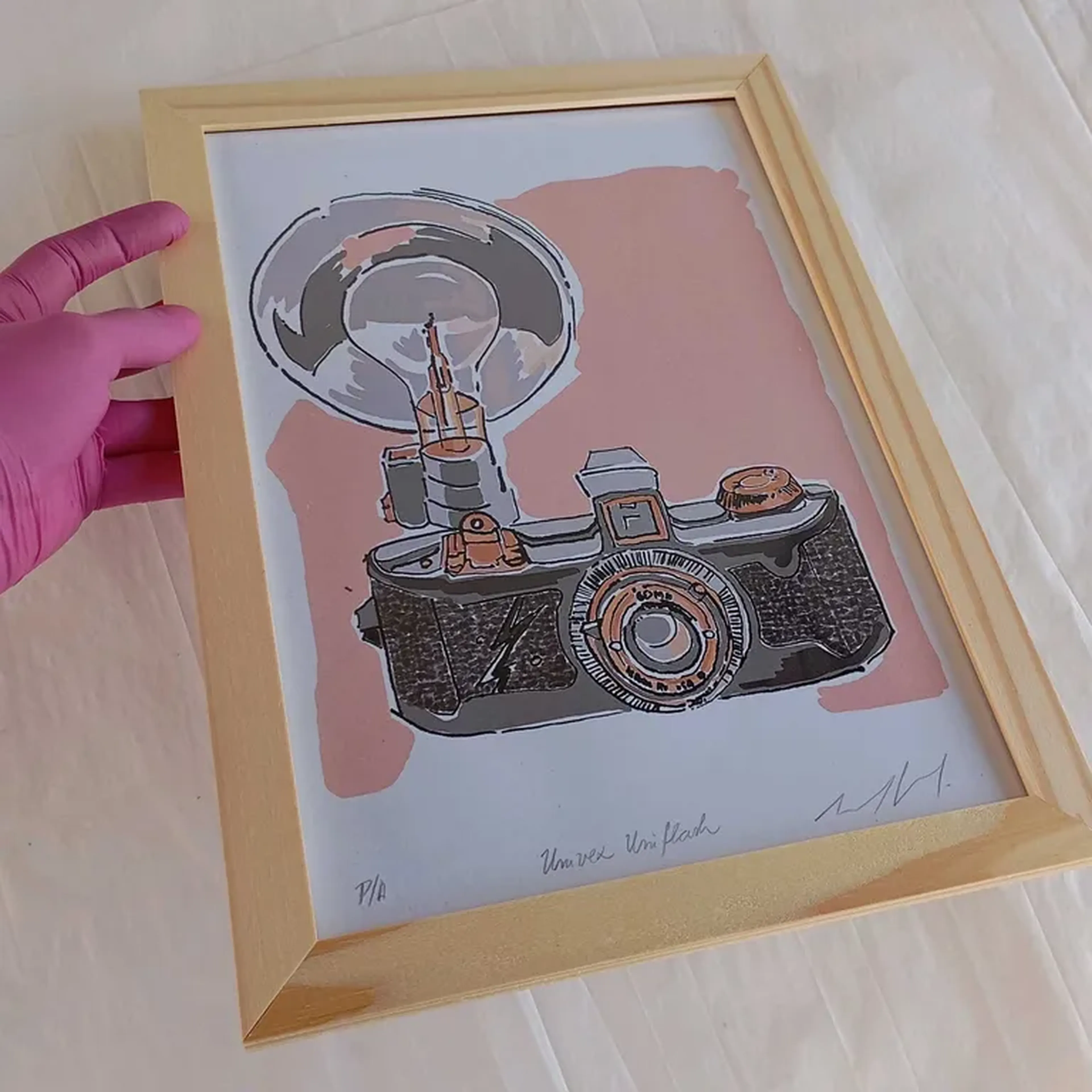 We Love Cameras - Uniflash - 21x30 cm moldura plana imagem