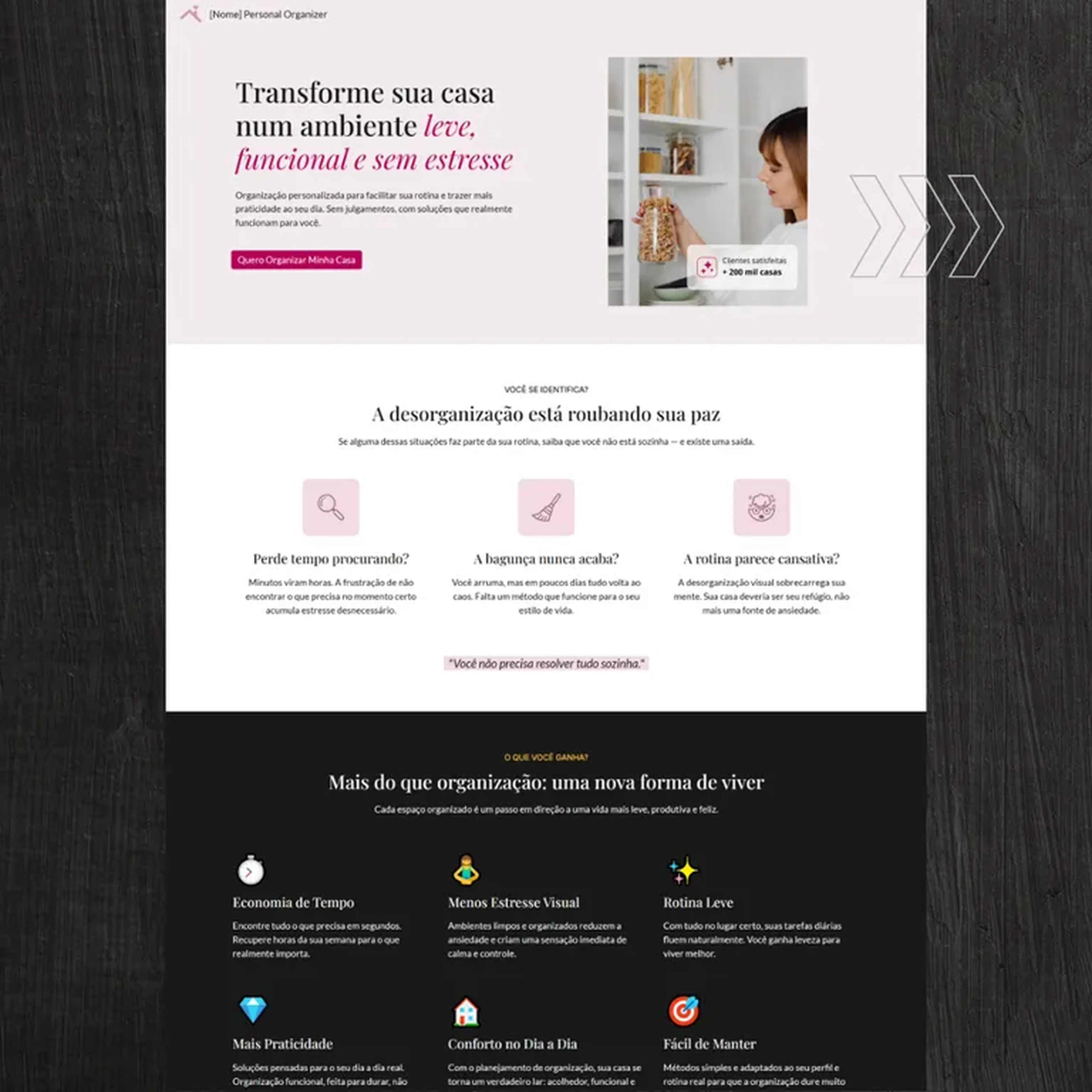 Template PERSONAL ORGANIZER Google Sites imagem