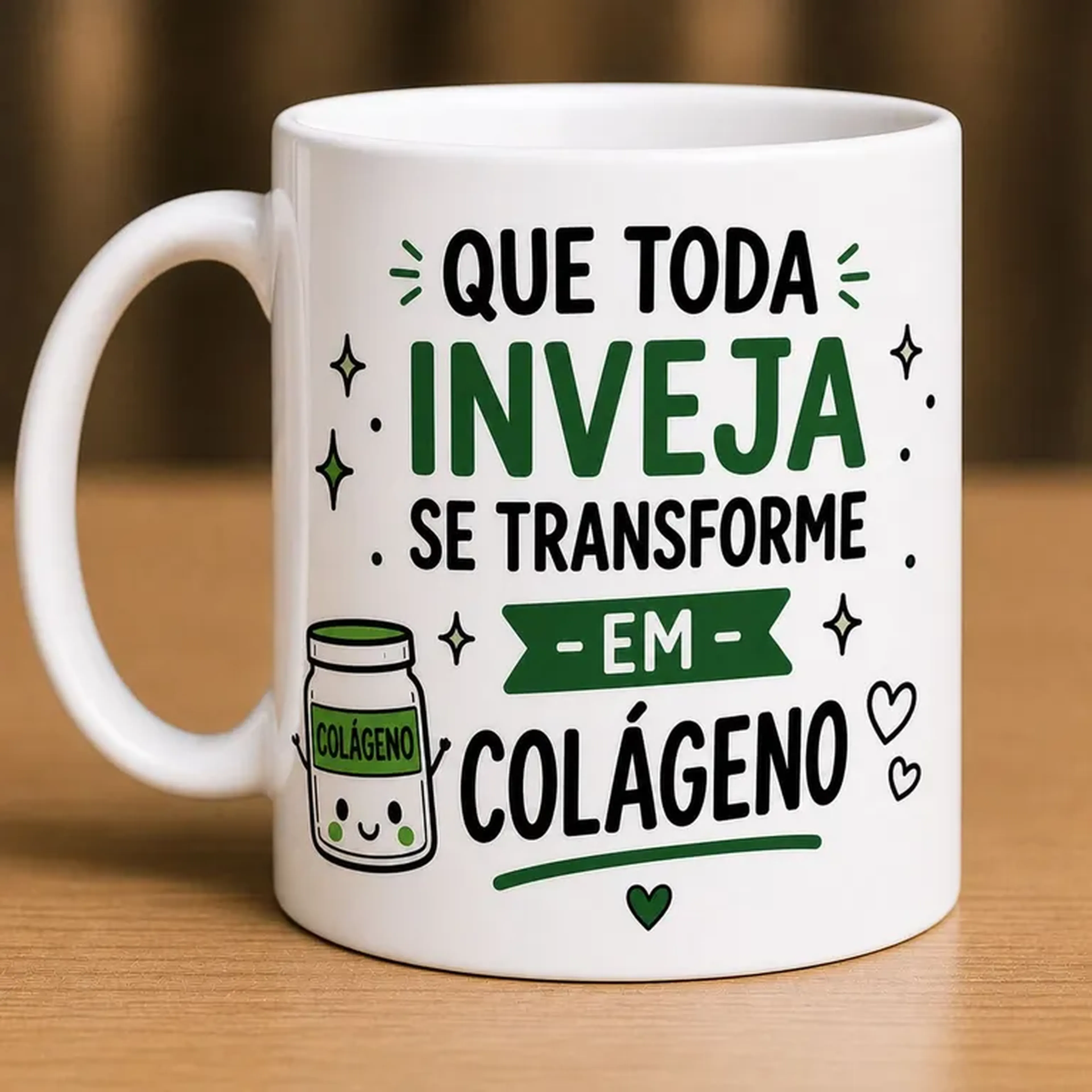 Caneca Nutri Sincera – Inveja vira colágeno imagem