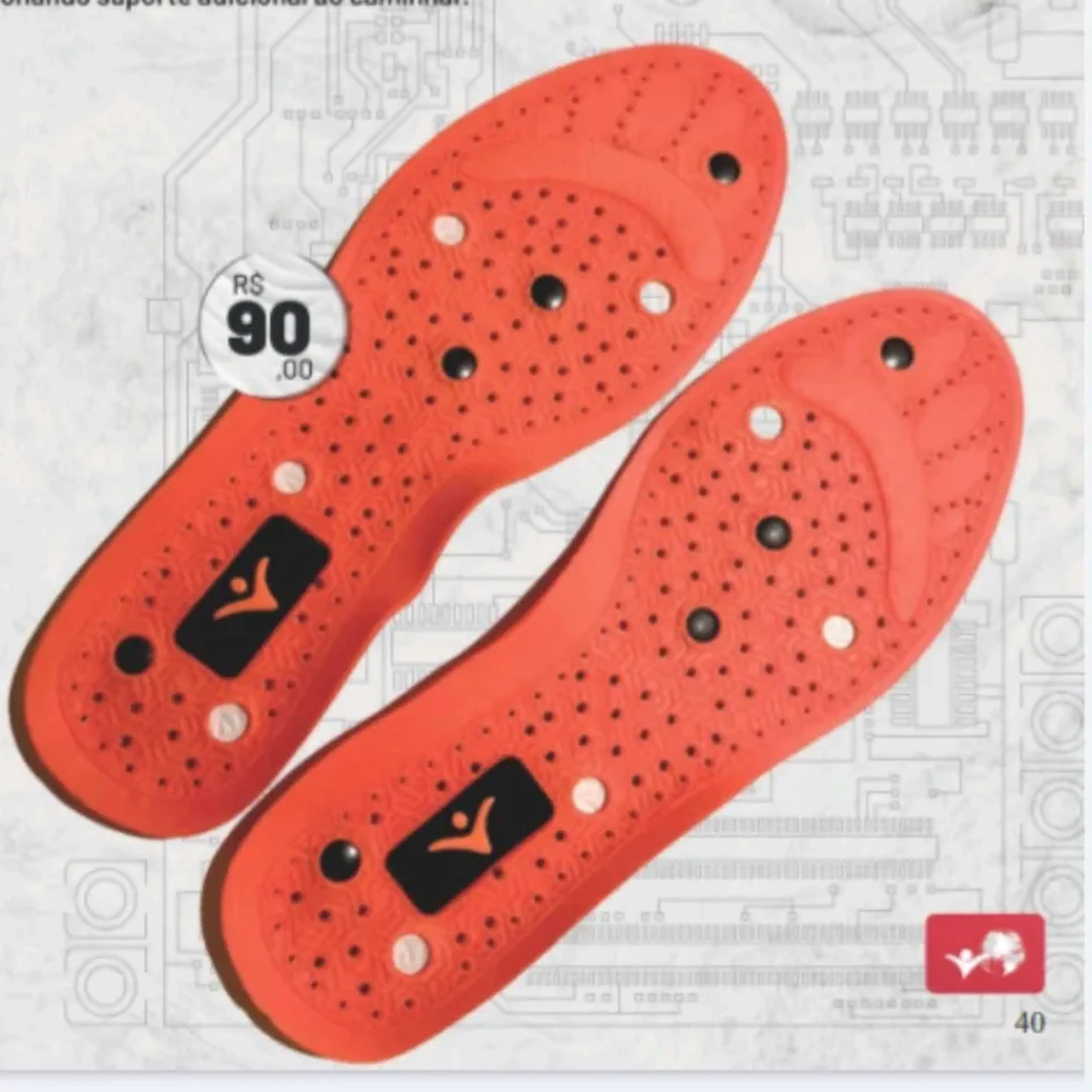 Palmilha de Silicone Tecnológica imagem