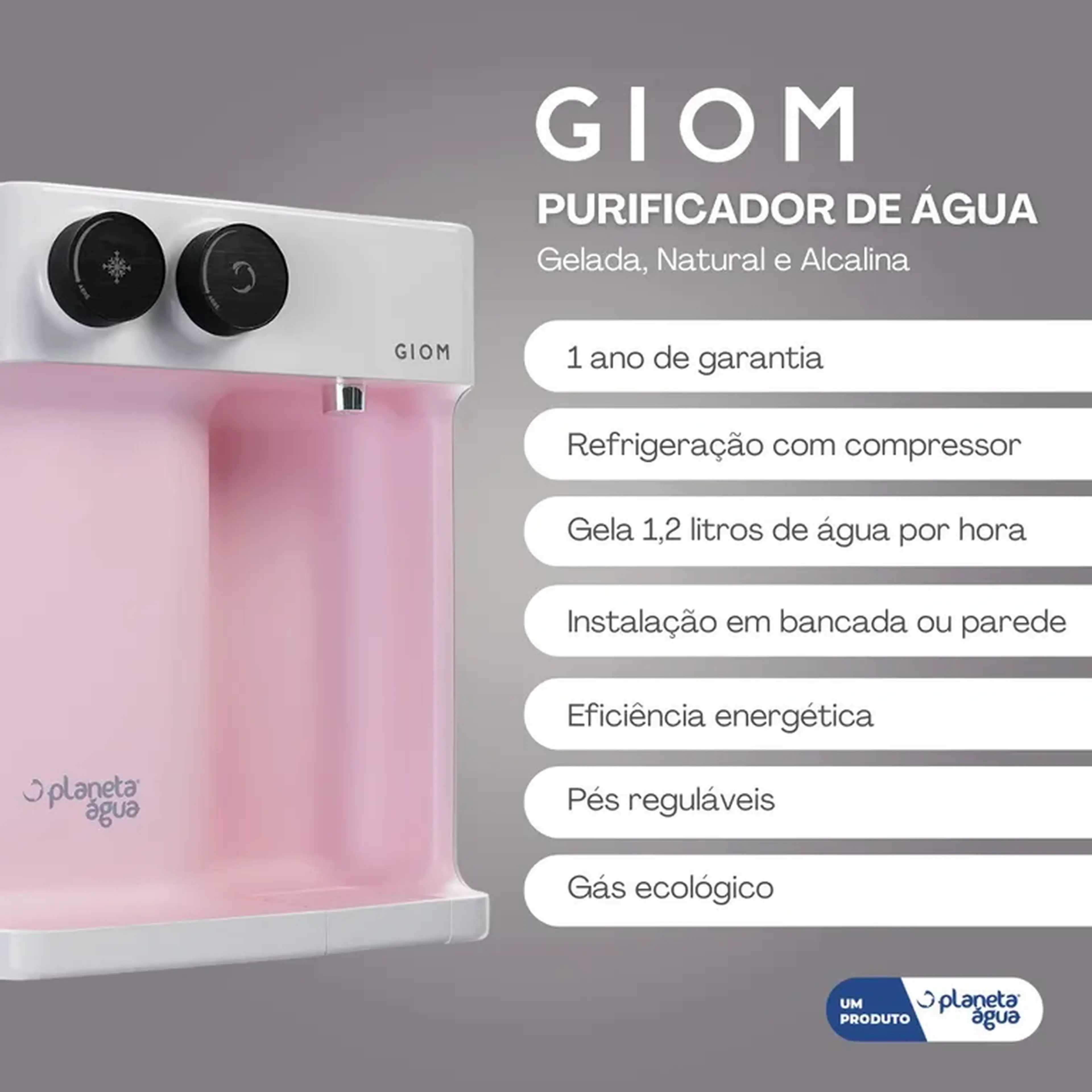 Purificador de Água Alcalina Gelado 🧊 e Natural imagem