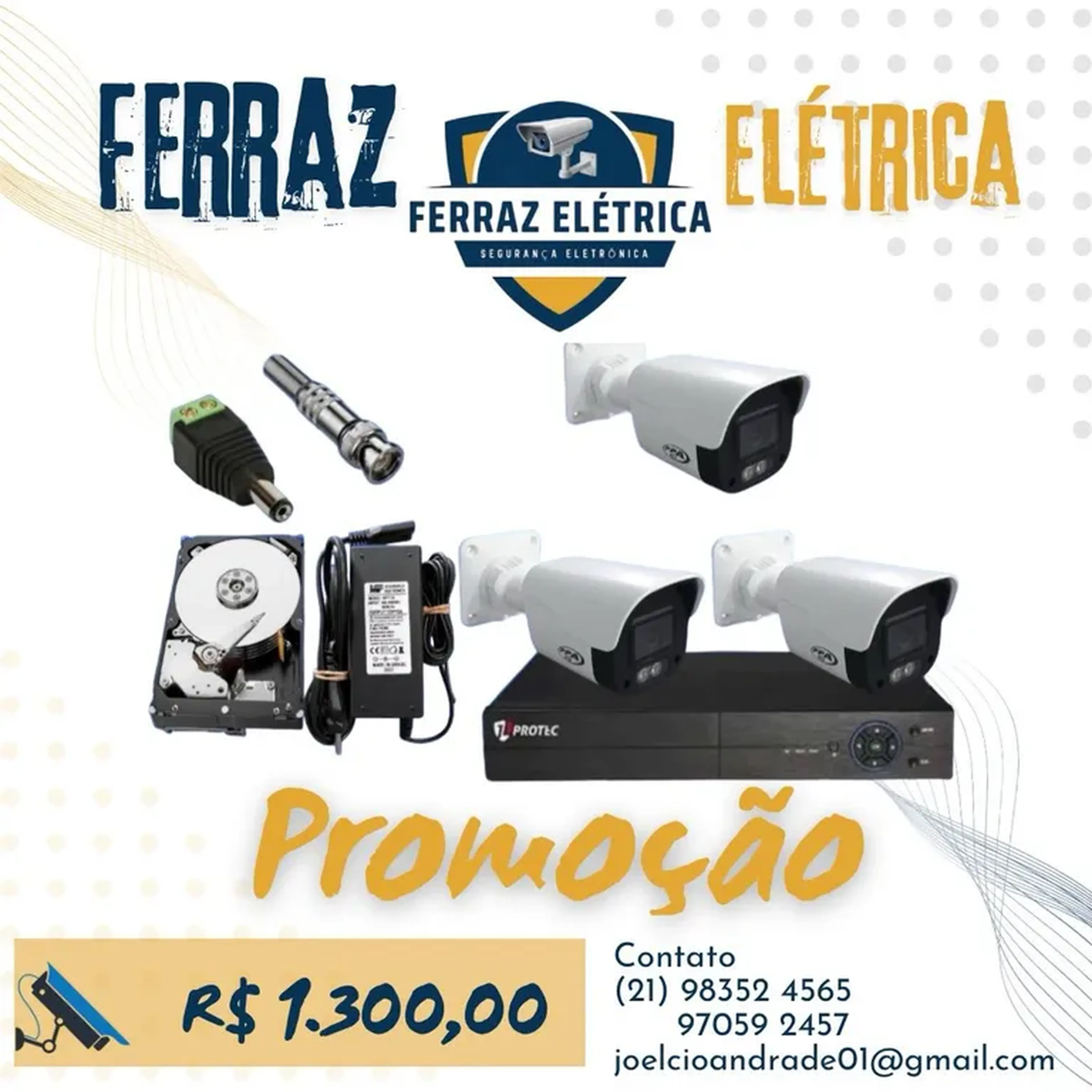 kit 3 Câmeras imagem