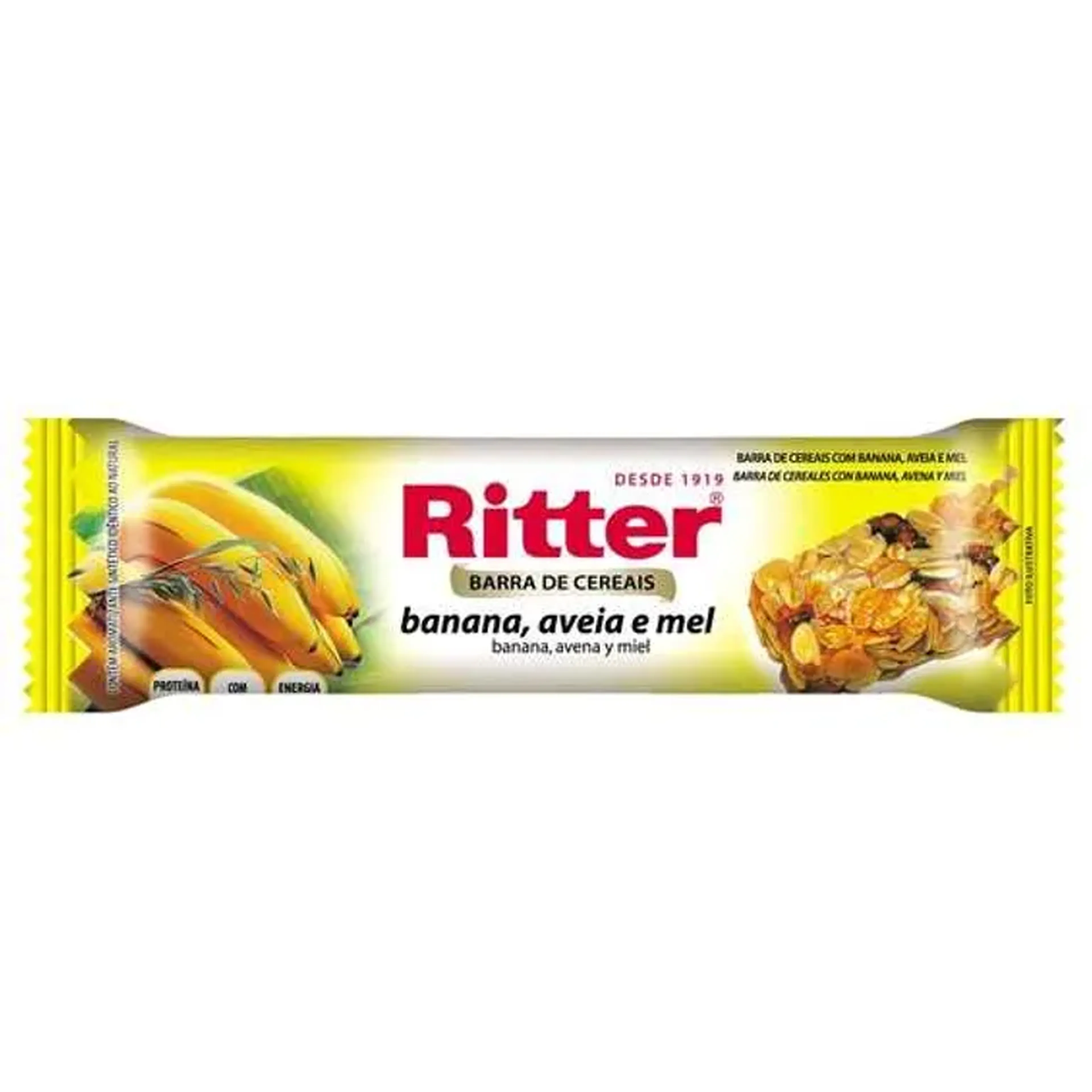 Barra Cereal banana aveia e mel Ritter 25gr imagem