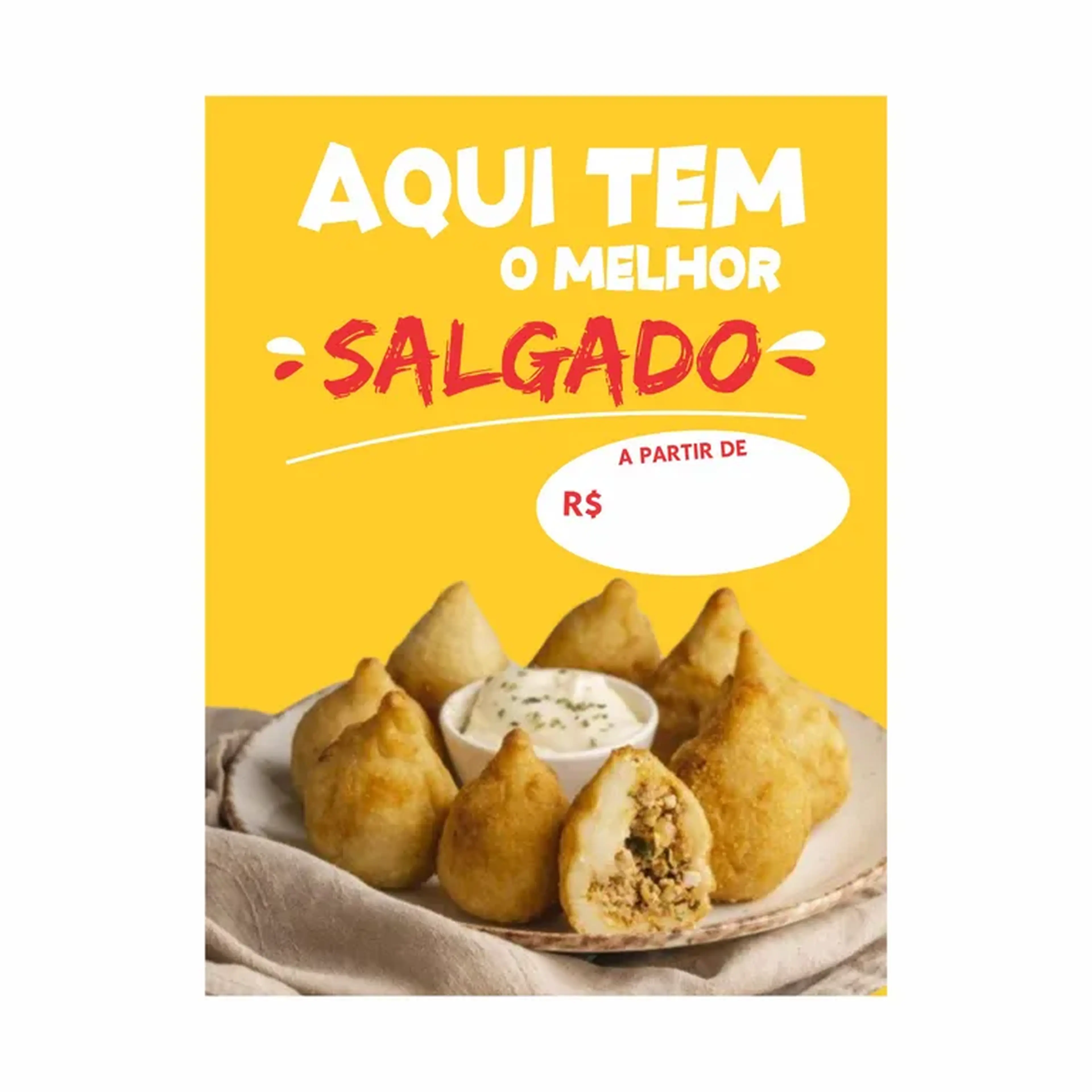 BANNER SALGADO 60X80 imagem