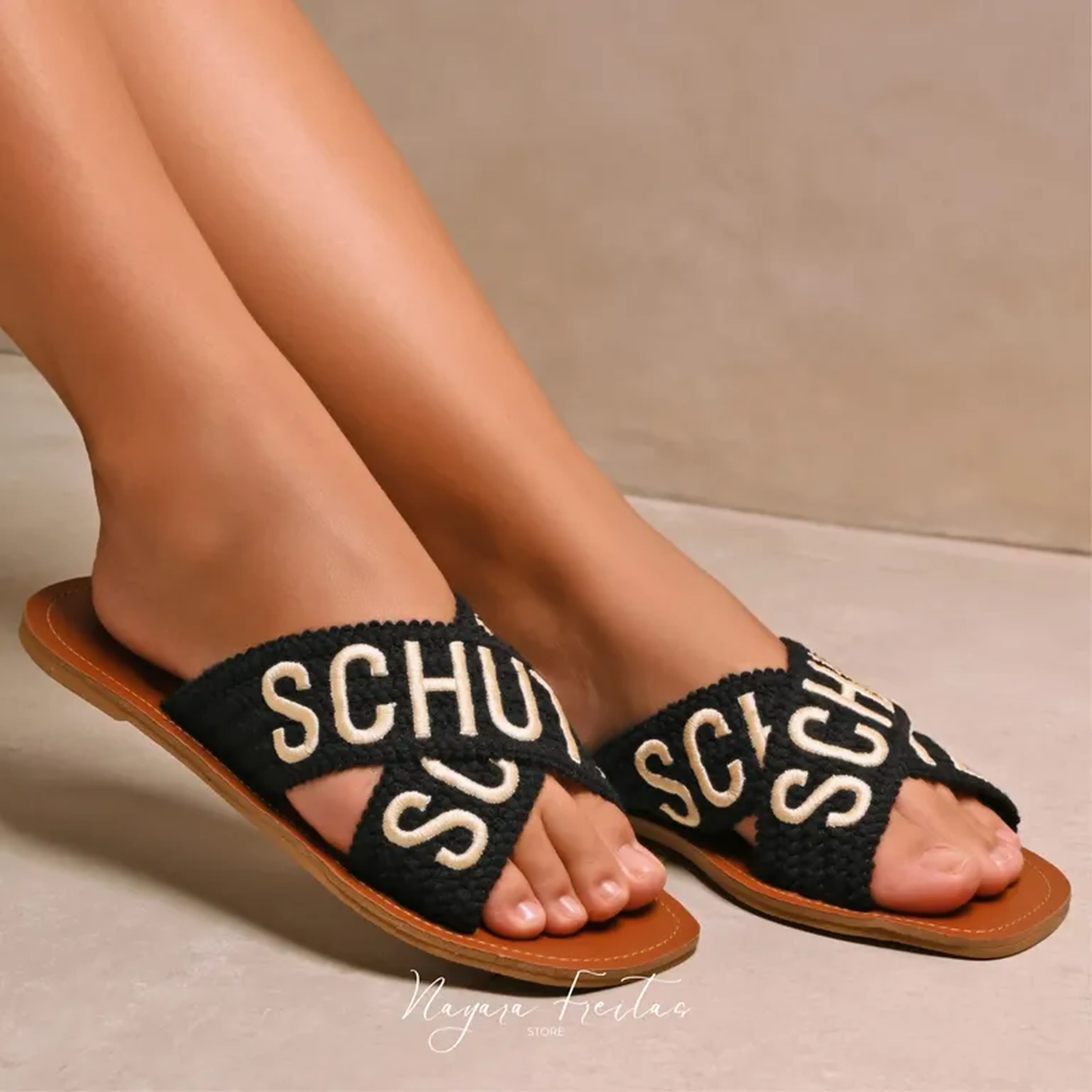 Rasteirinha Schutz Bordada imagem