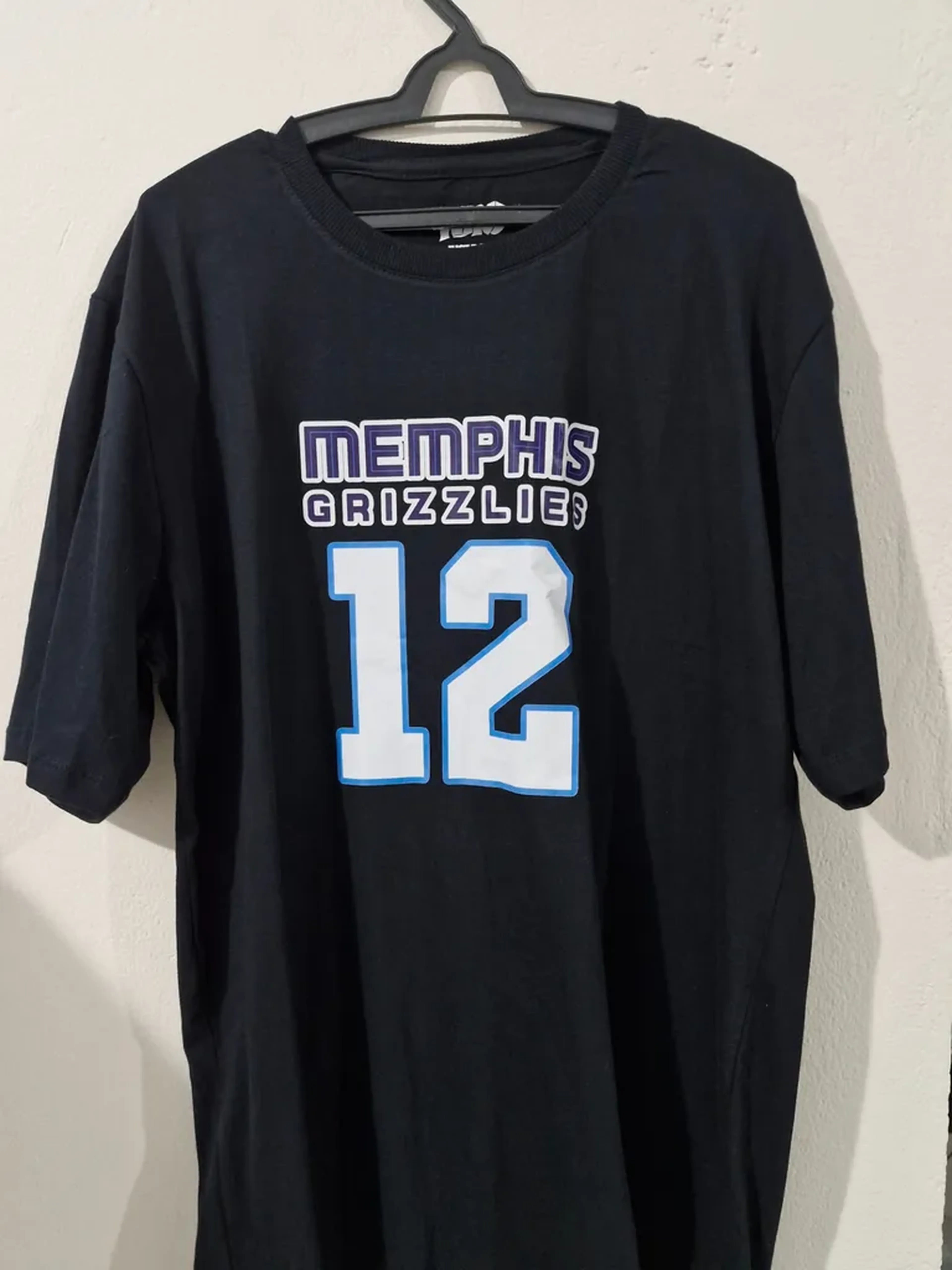 Camiseta Memphis Grizzlies 12 preto G imagem