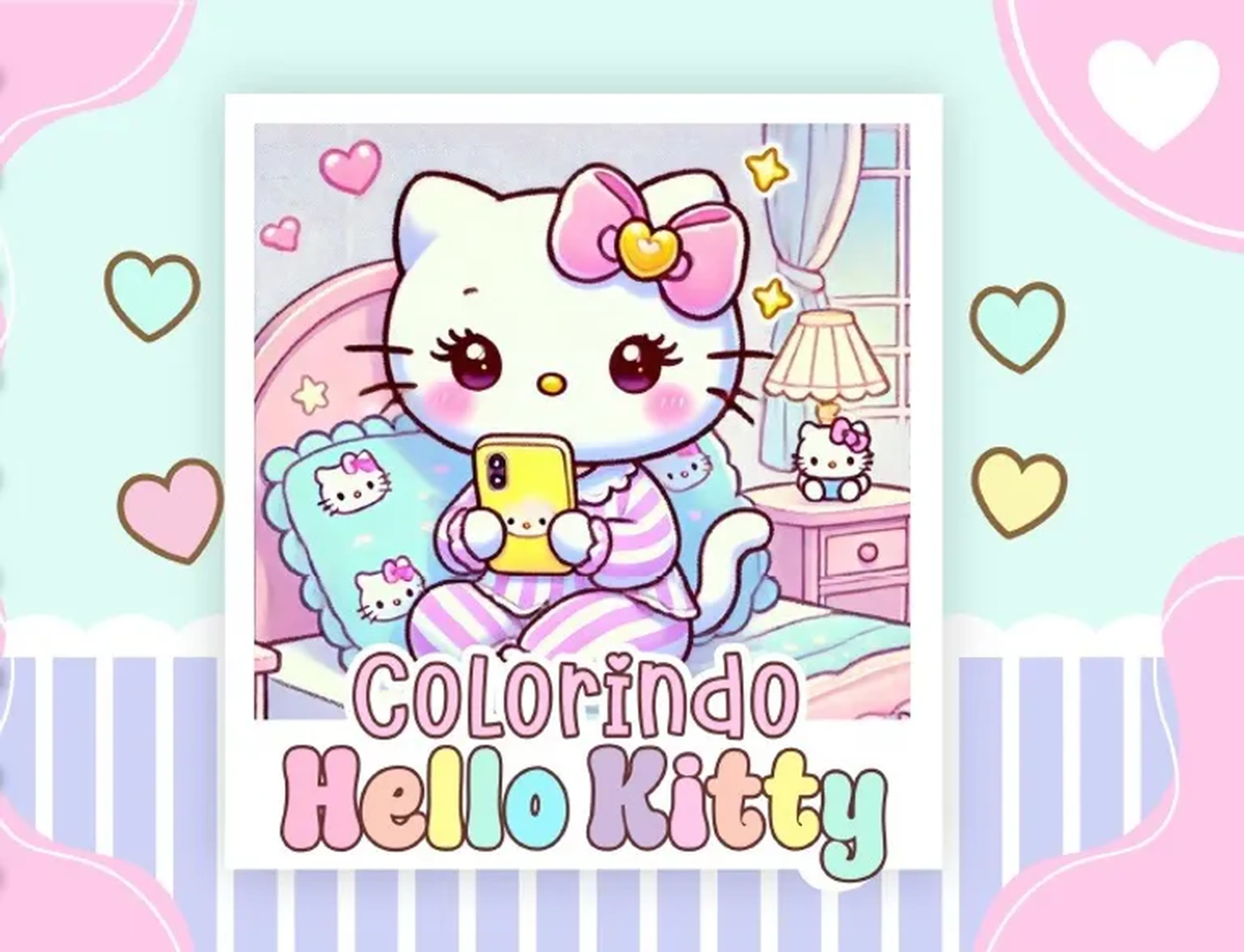 Colorindo Hello Kitty imagem