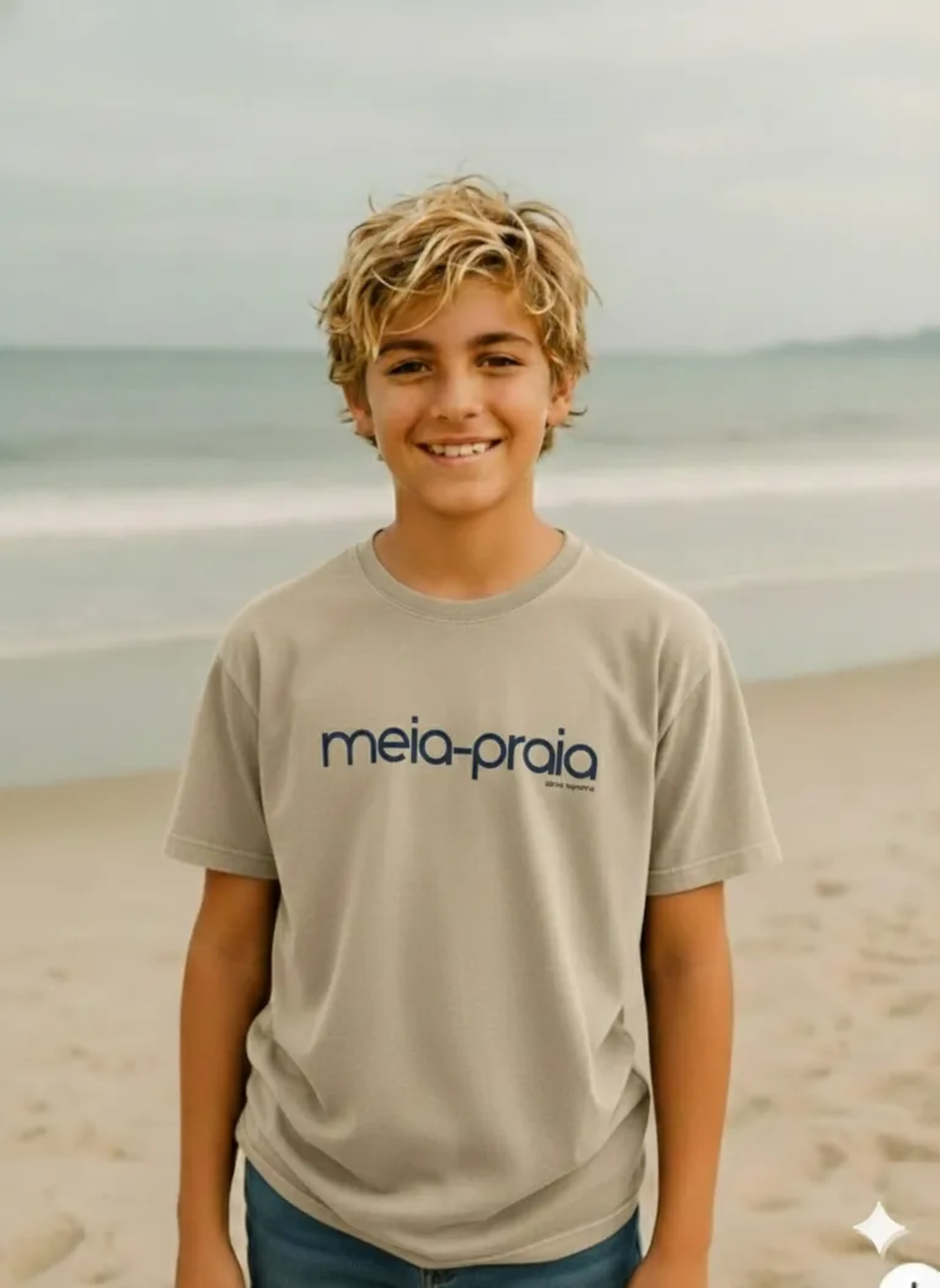 Infantil Areia Meia-Praia Azul imagem