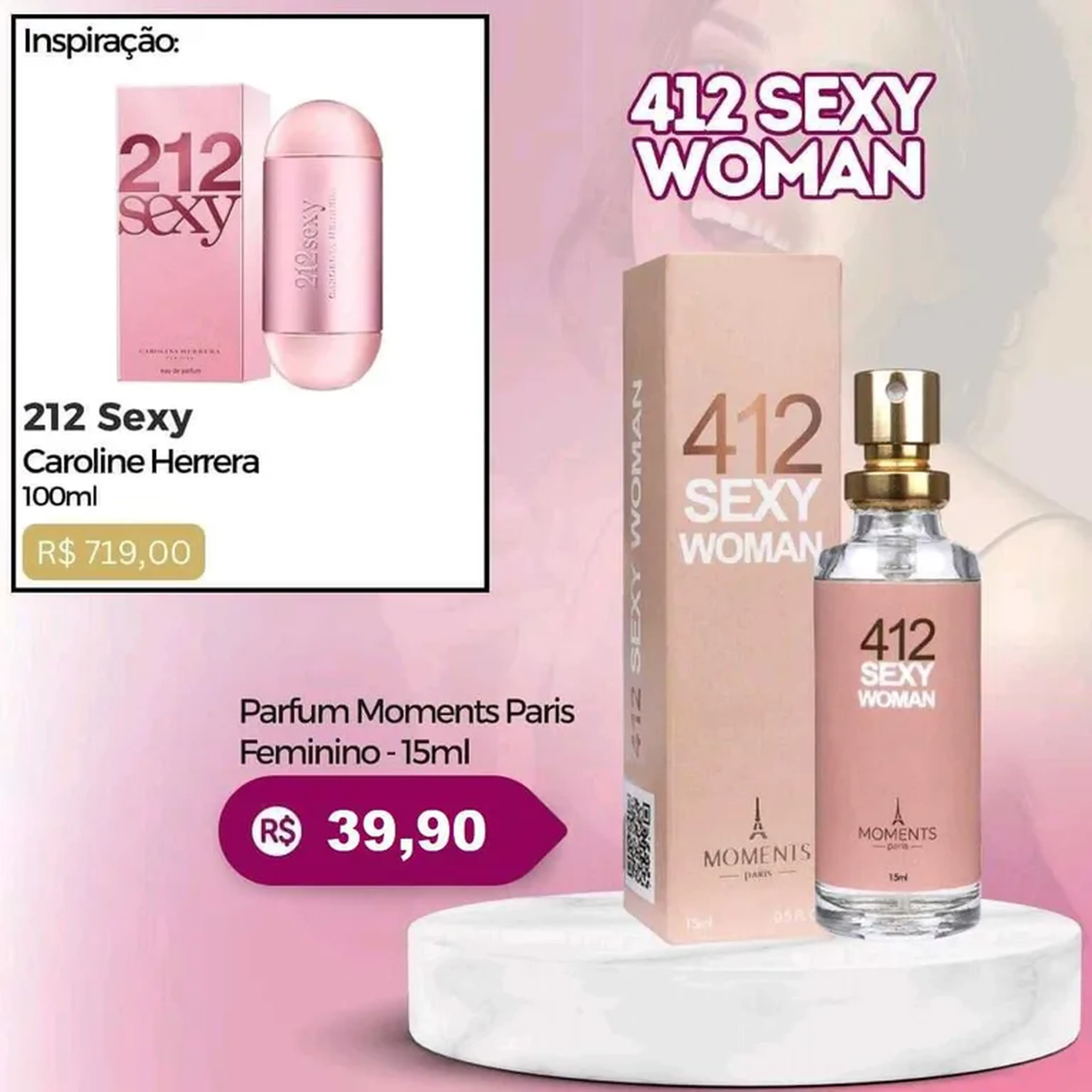 Perfume Feminino 412 Sexy imagem