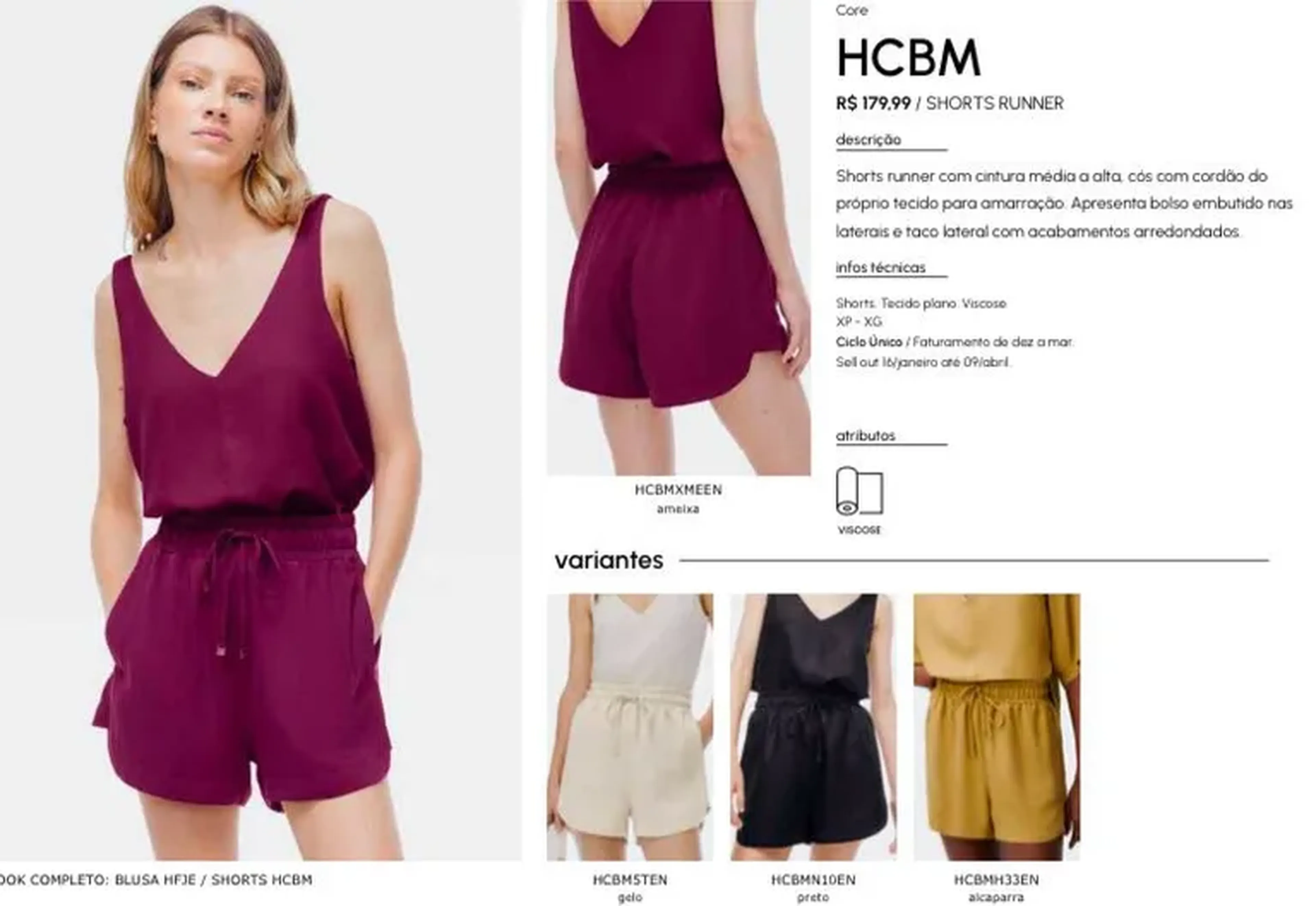 short viscose Feminino imagem