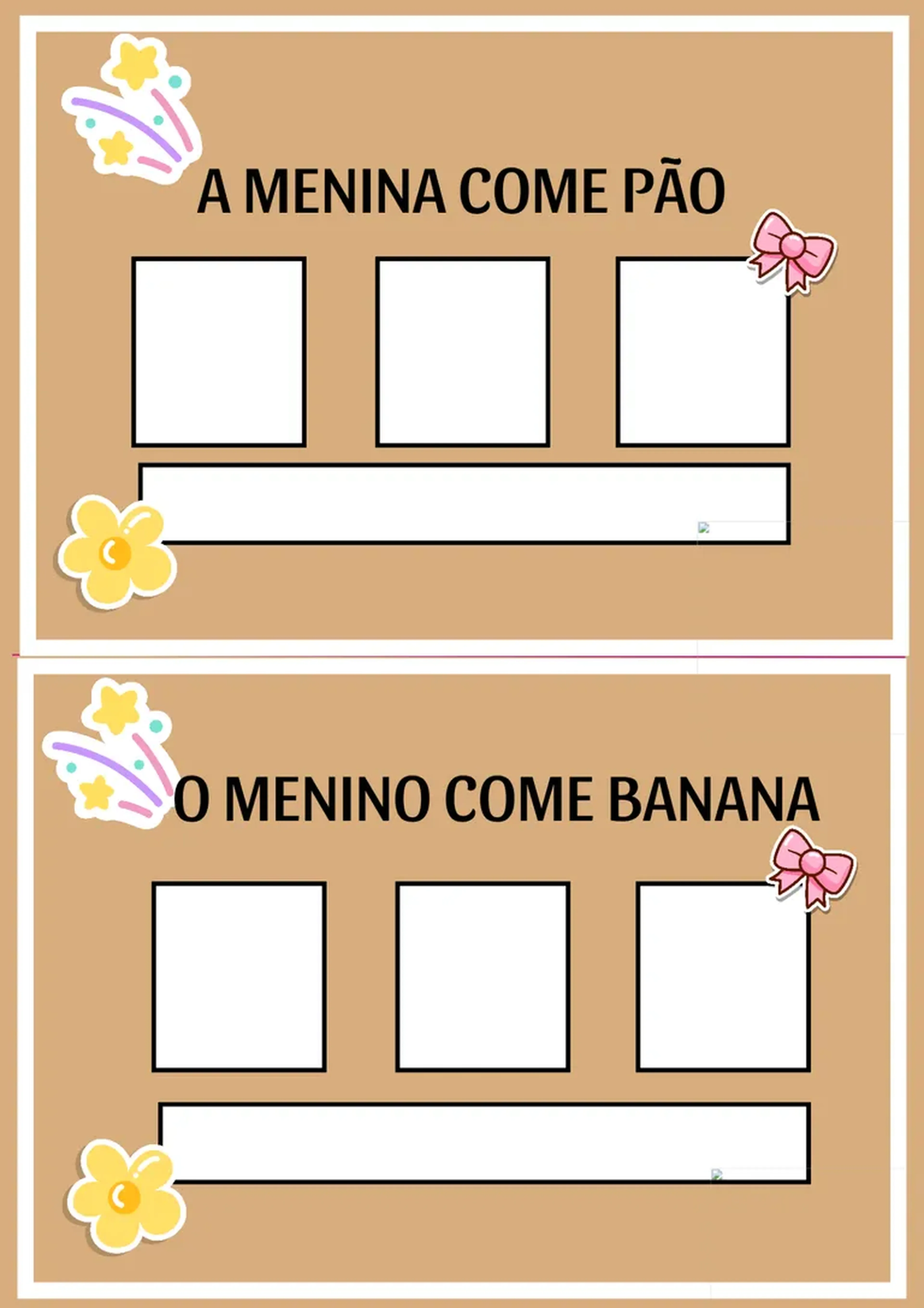 Formando frases imagem