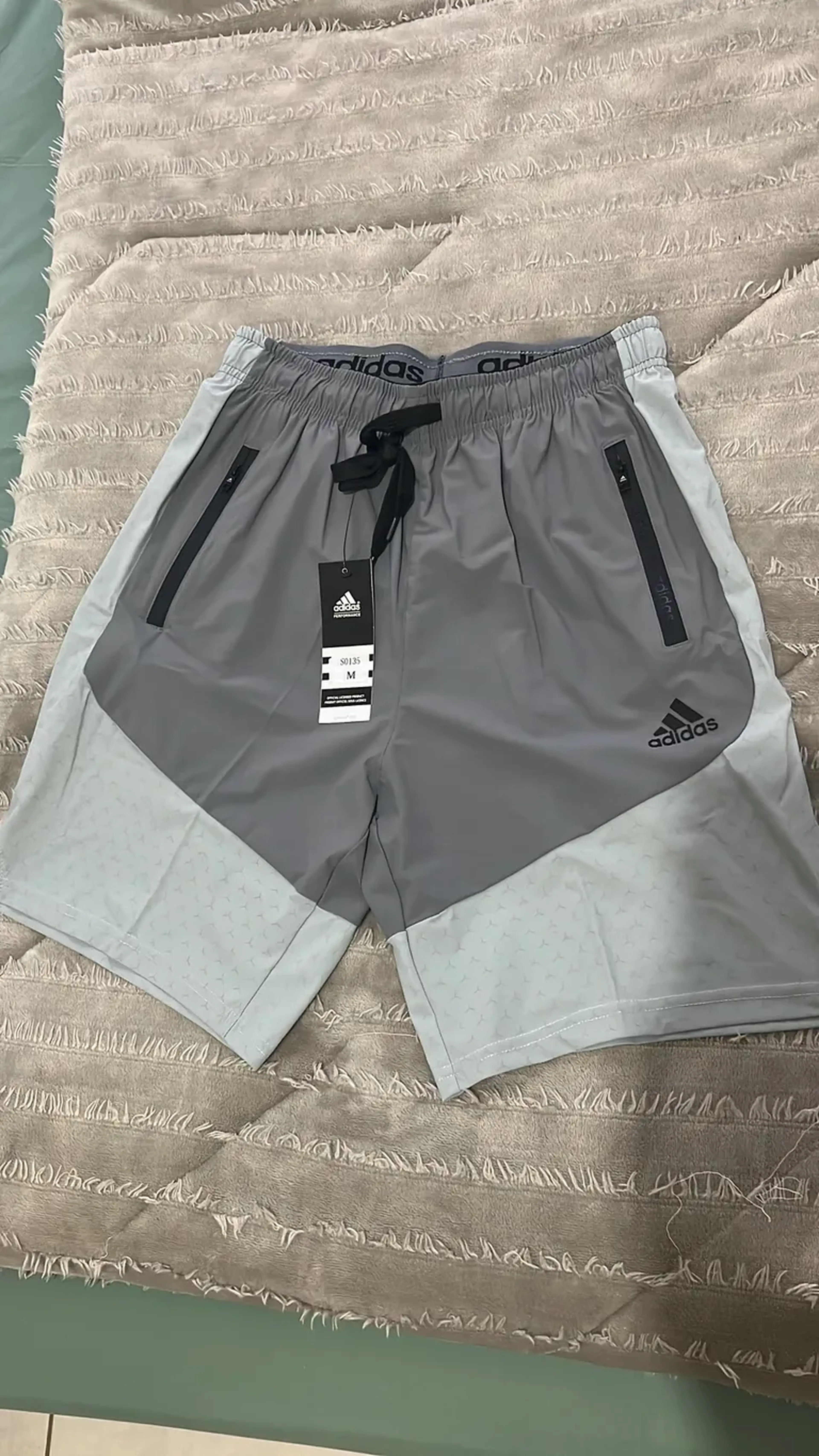 Calção Adidas Masculino - Cinza imagem
