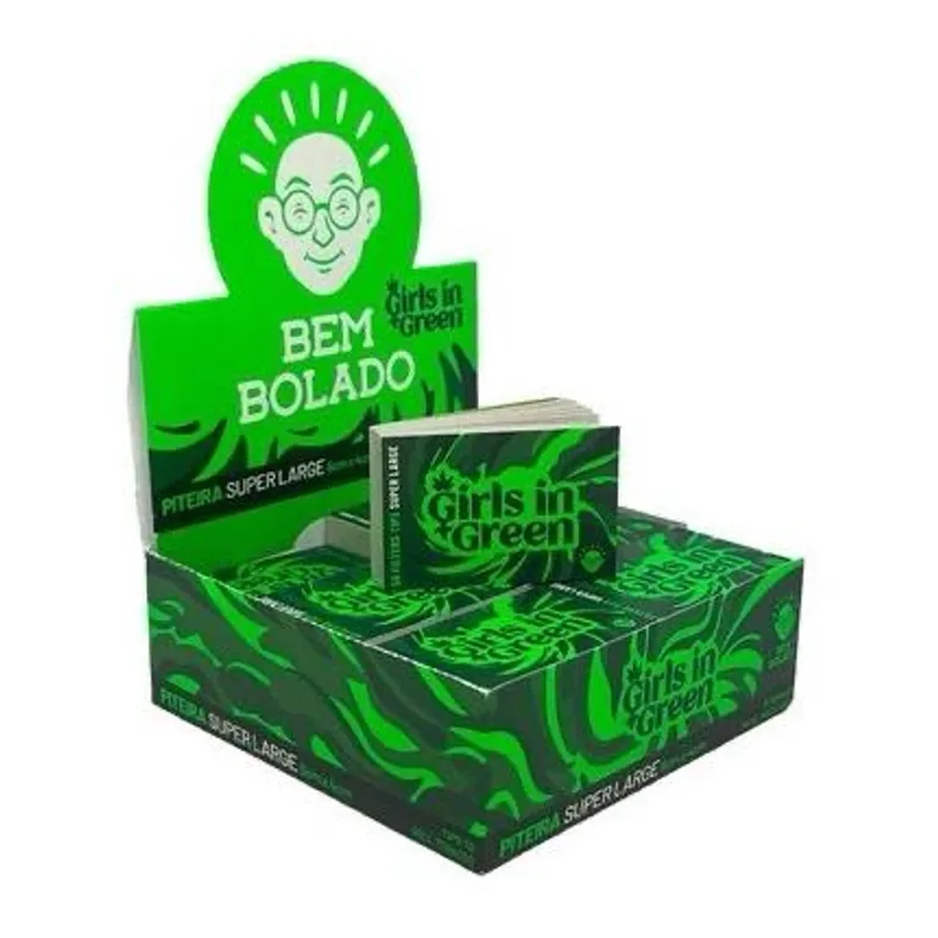 Piteira Bem Bolado Girls In Green Super Large Reciclável imagem