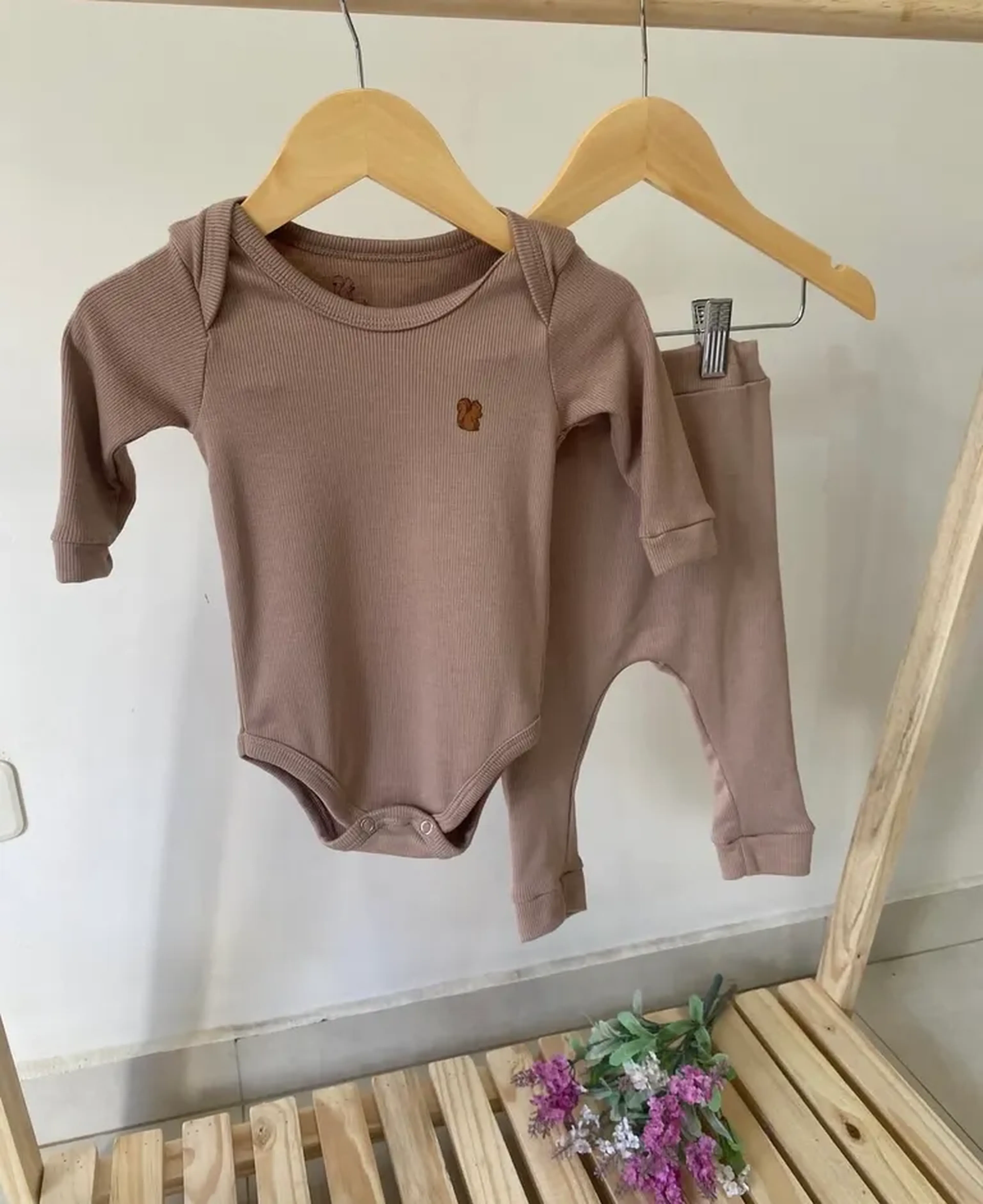 Conjunto Canelado Rose imagem