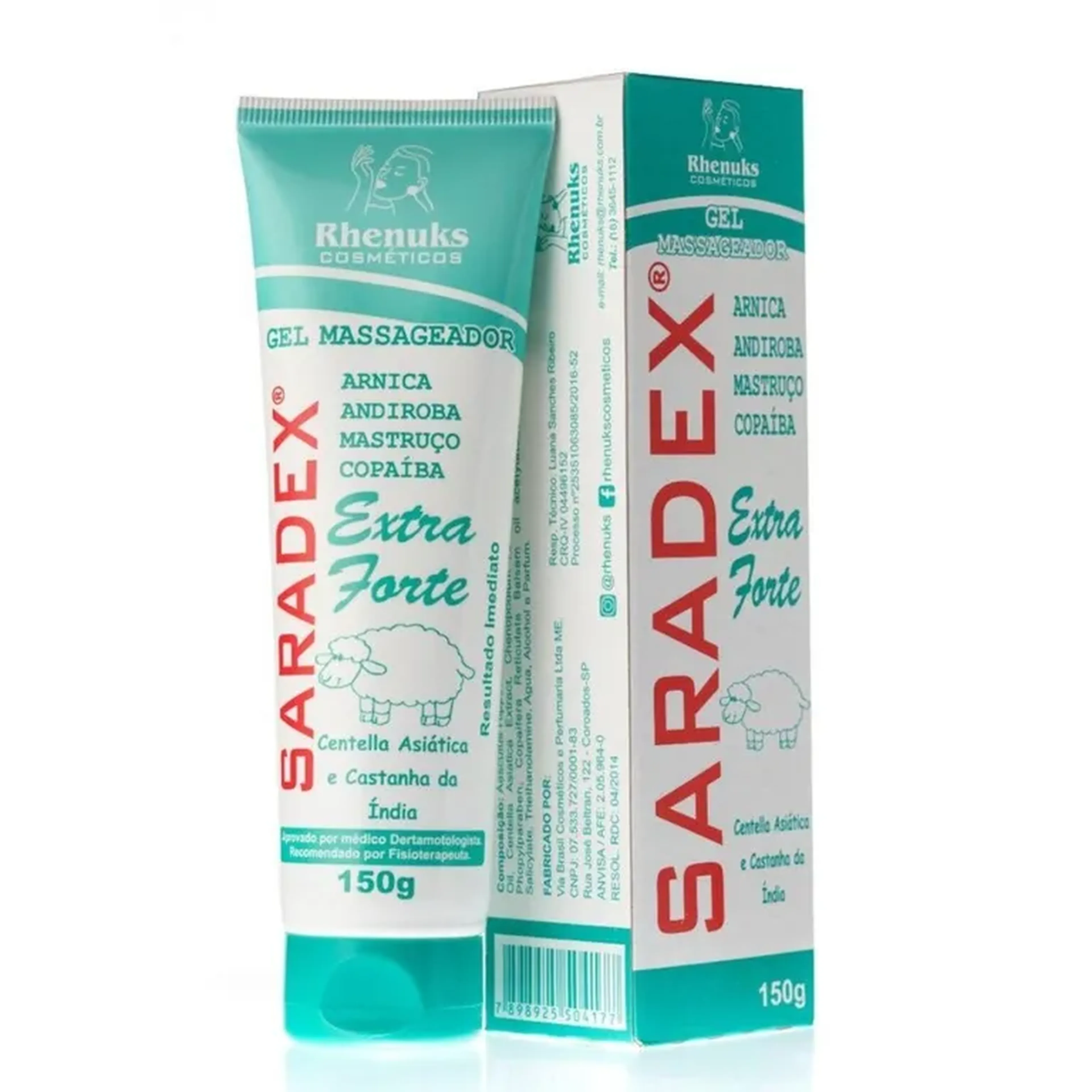 Gel Massageador Saradex Extra Forte Rhenuks 150g imagem