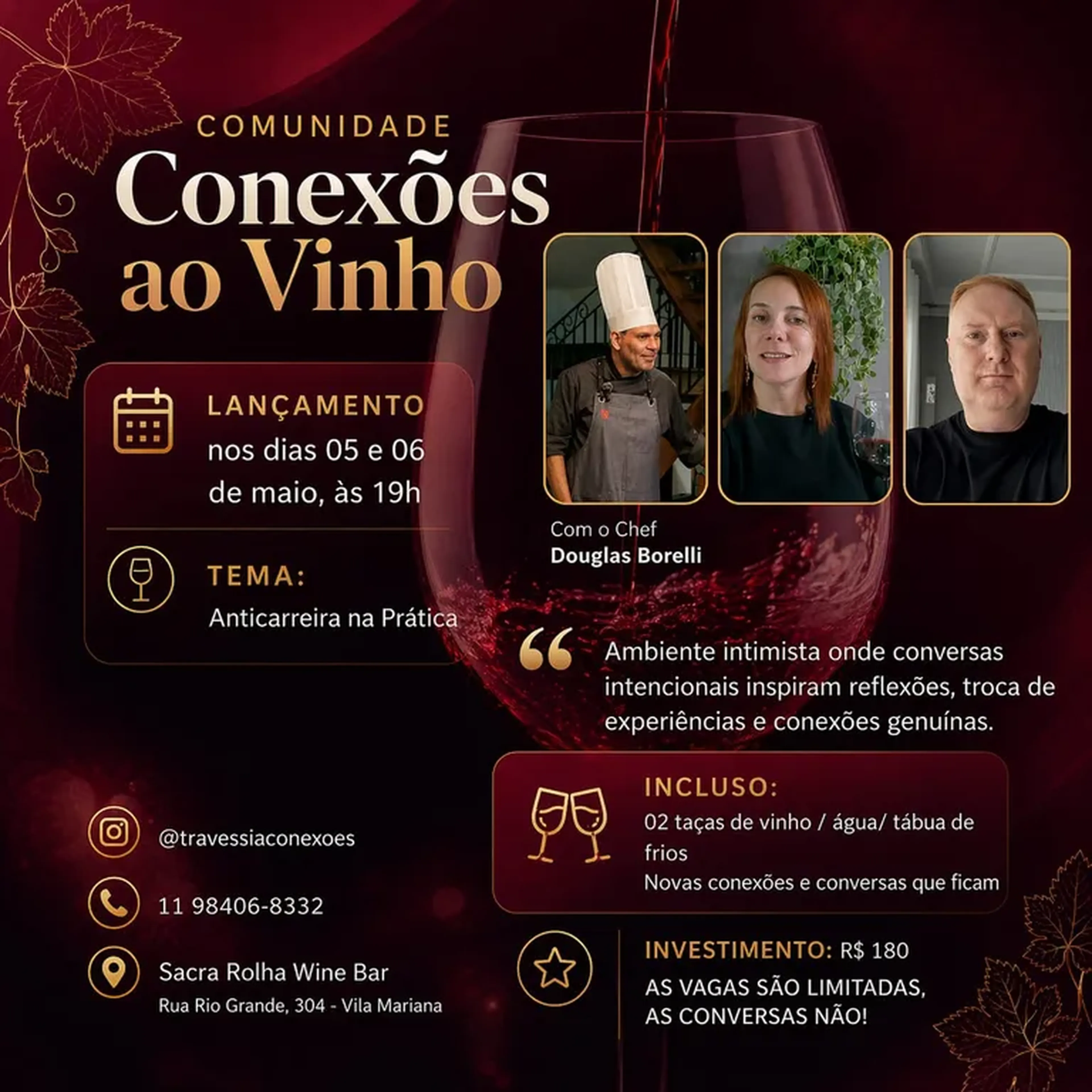 Conexões ao Vinho - Ingresso 05 maio 26 imagem
