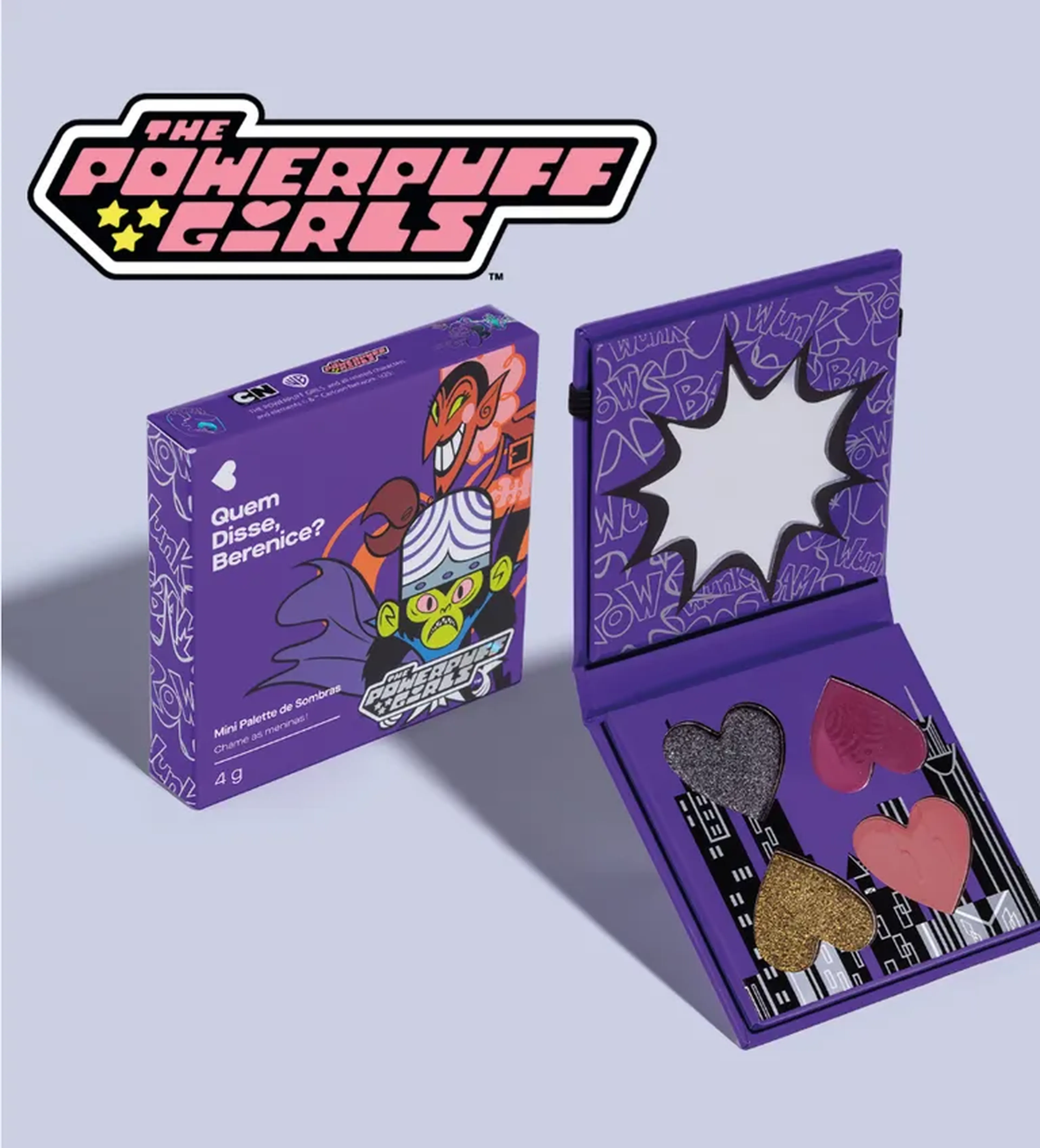 Mini Paleta de Sombras Chame As Meninas Super Podedosas QDB imagem