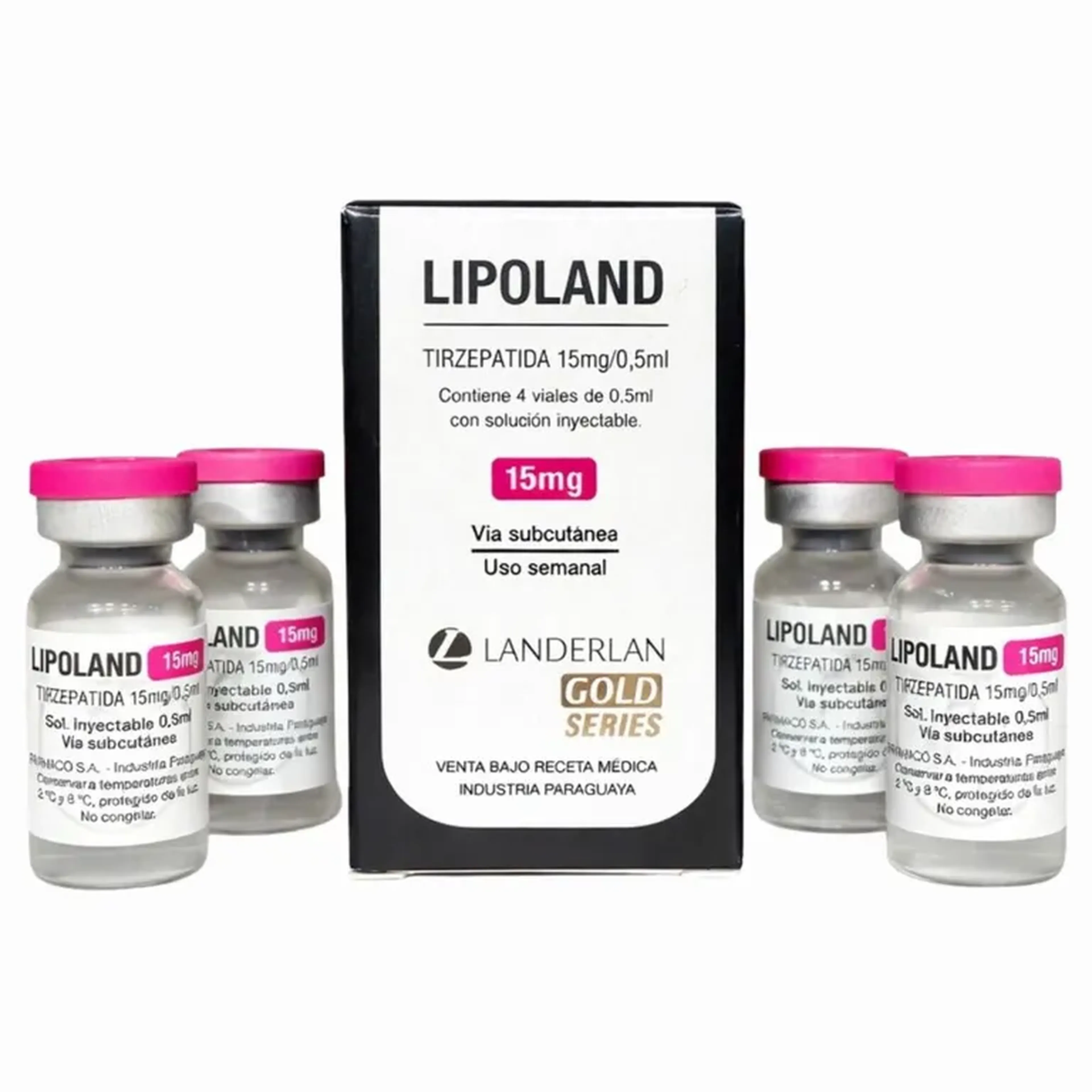 Lipoland 15mg - 4 ampolas imagem