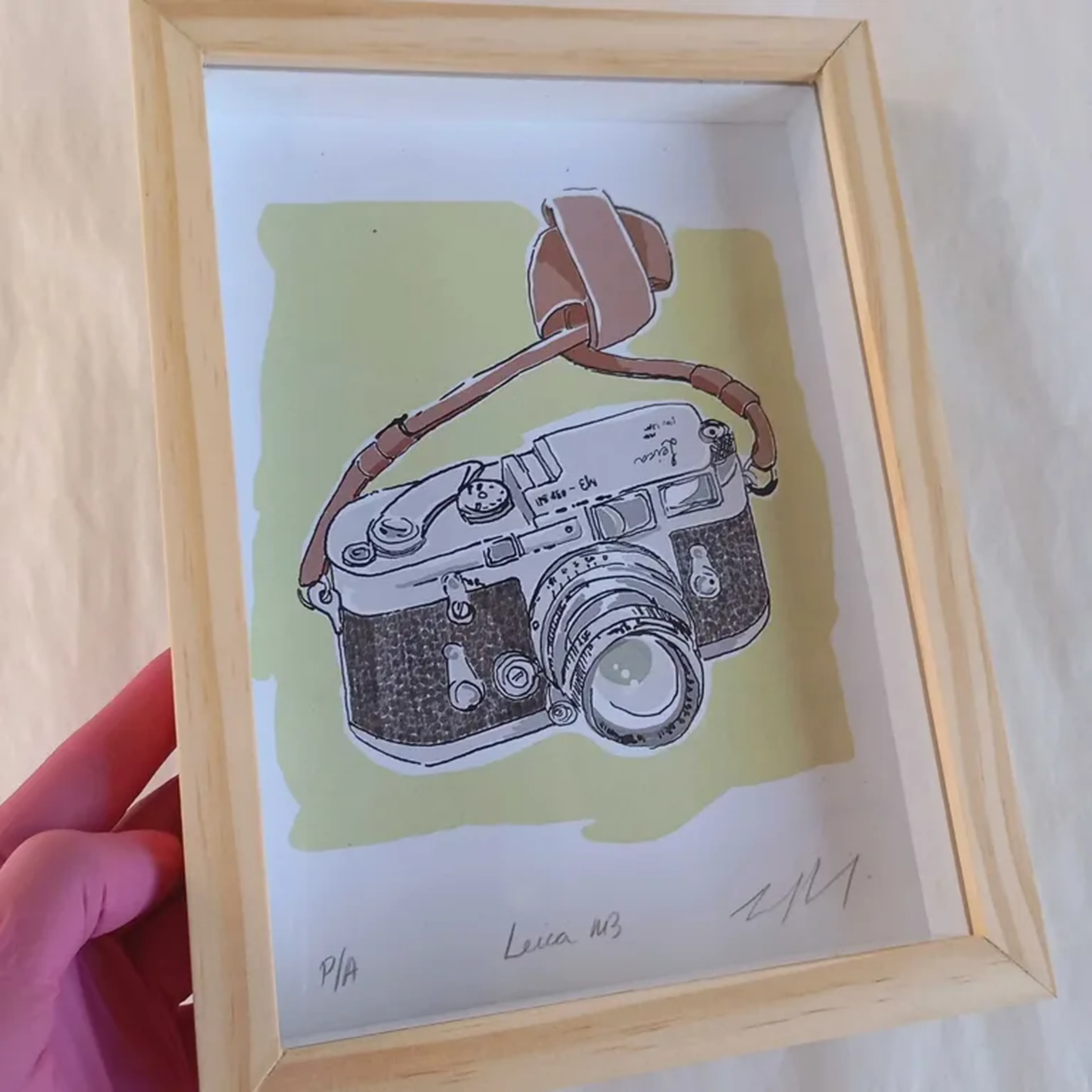 We Love Cameras - Leica M3 - 15x21 cm moldura alta imagem