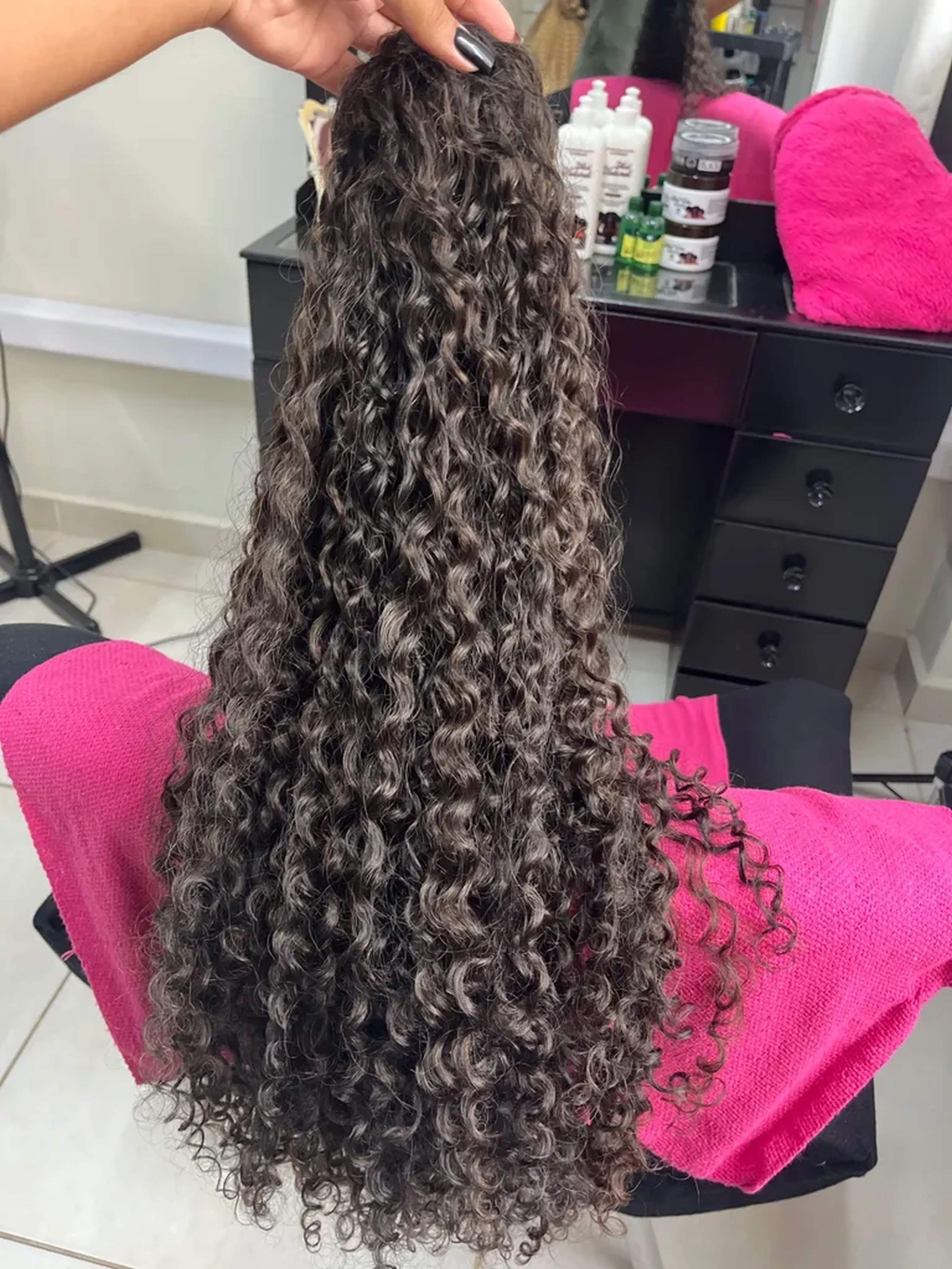 Rabo de cavalo 70cm com 200g de fibra humanizada caipira imagem