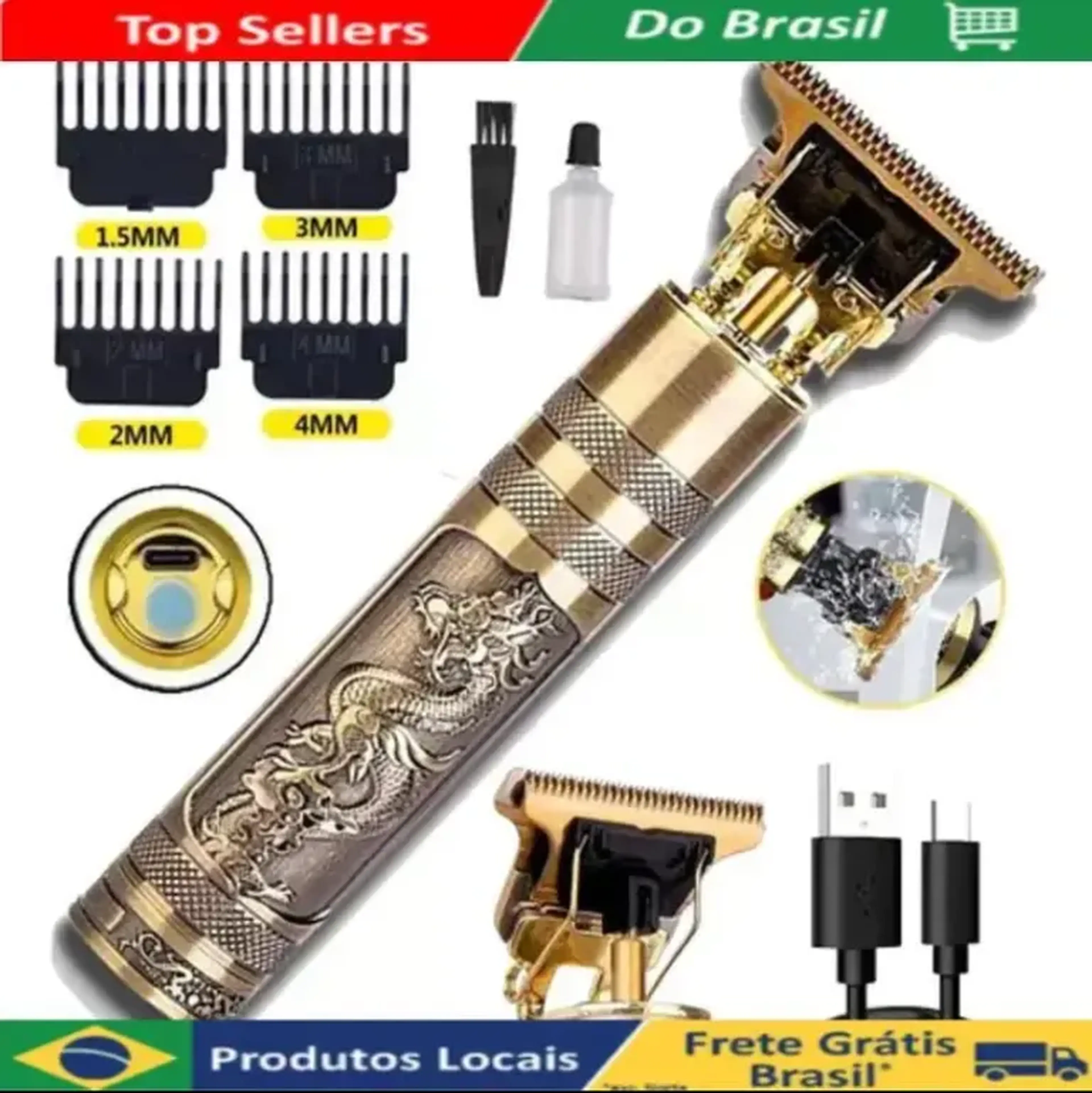 MAQUINA DE CORTAR CABELO T9 VINTAGE imagem