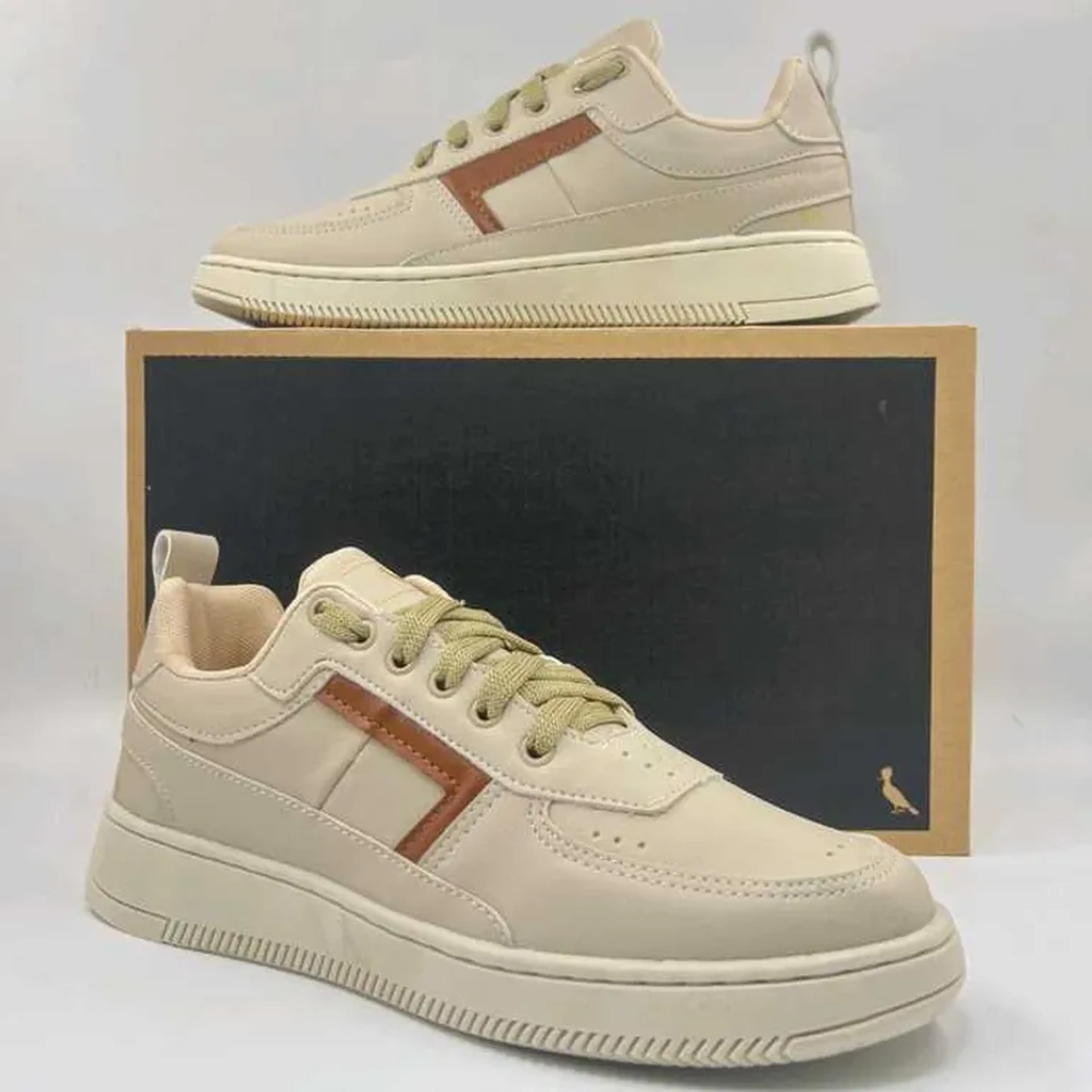 Sapato Reserva Masculino - (Linha Premium) x Bege Bege imagem