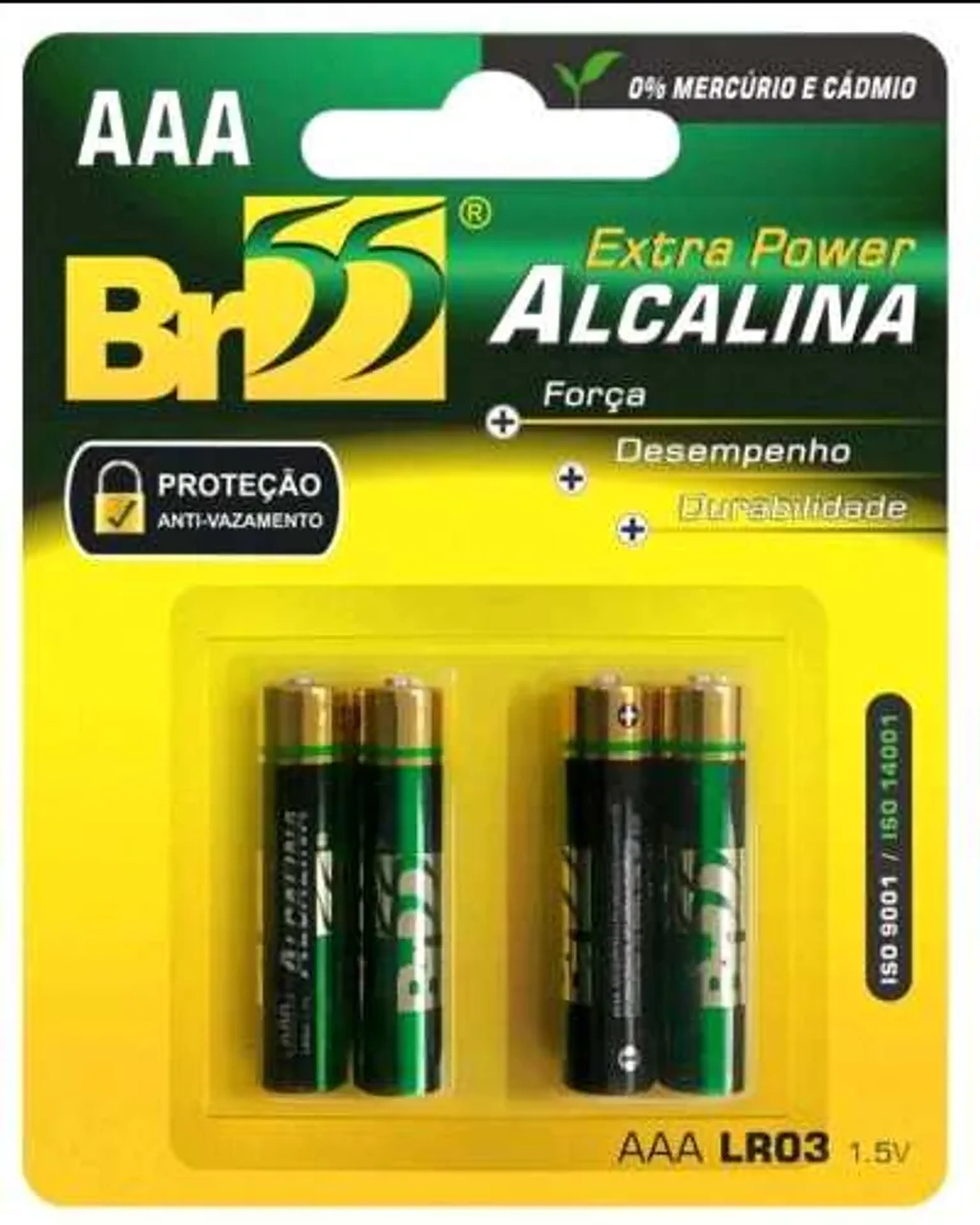 Pilhas Alcalinas AAA com 4 R-LR03 1.5v imagem