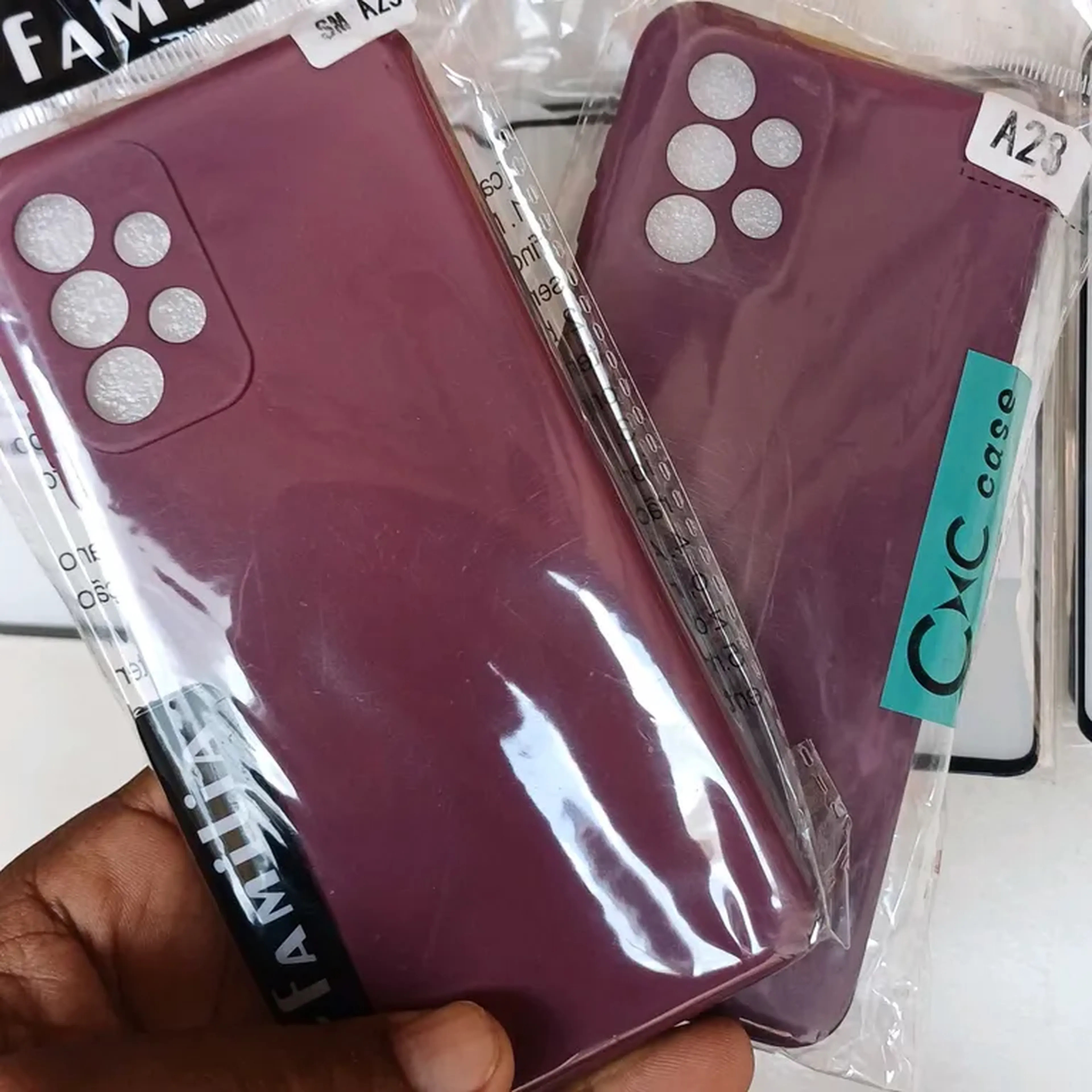 Capinha para Galaxy A23, Silicone Aveludada (Bordo) imagem
