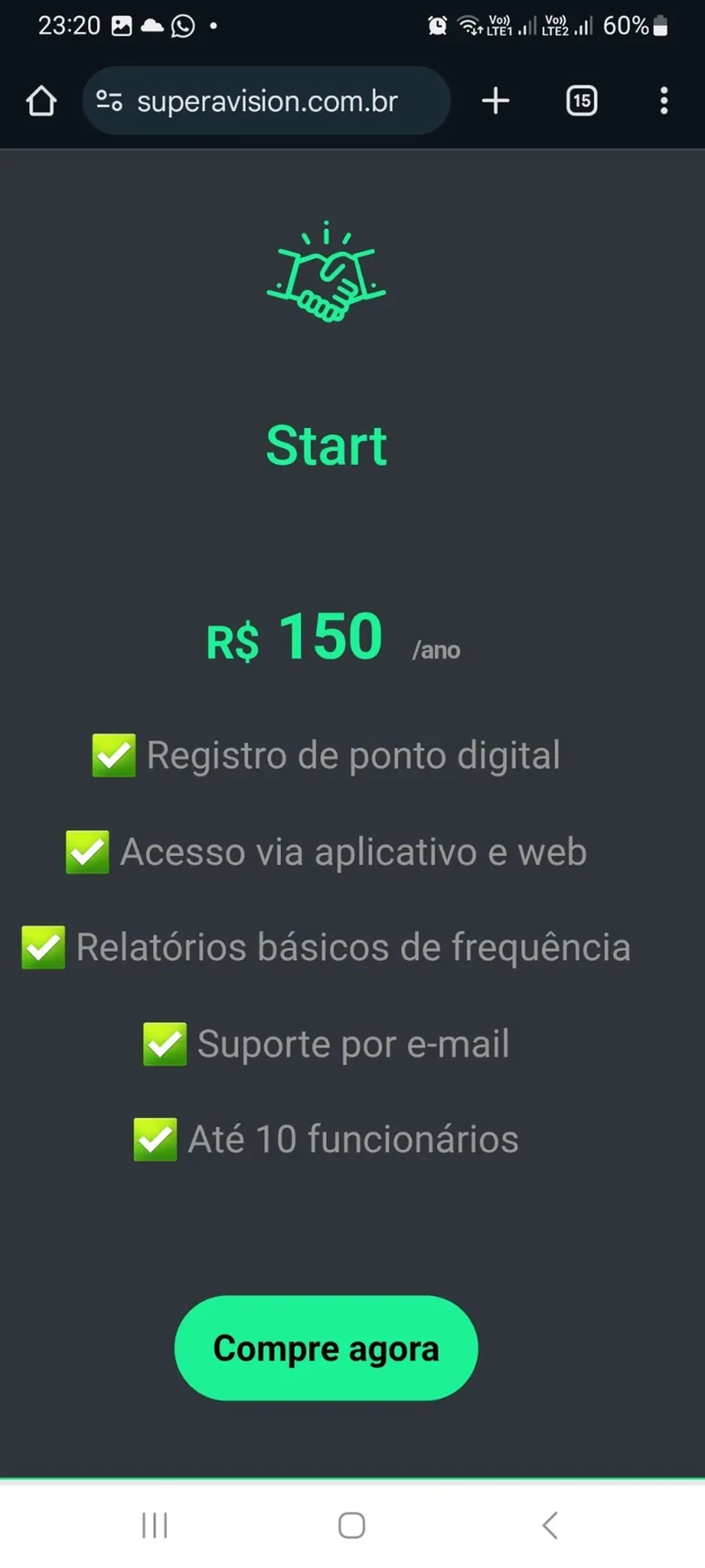 Licença Anual Básico Spvison Time imagem