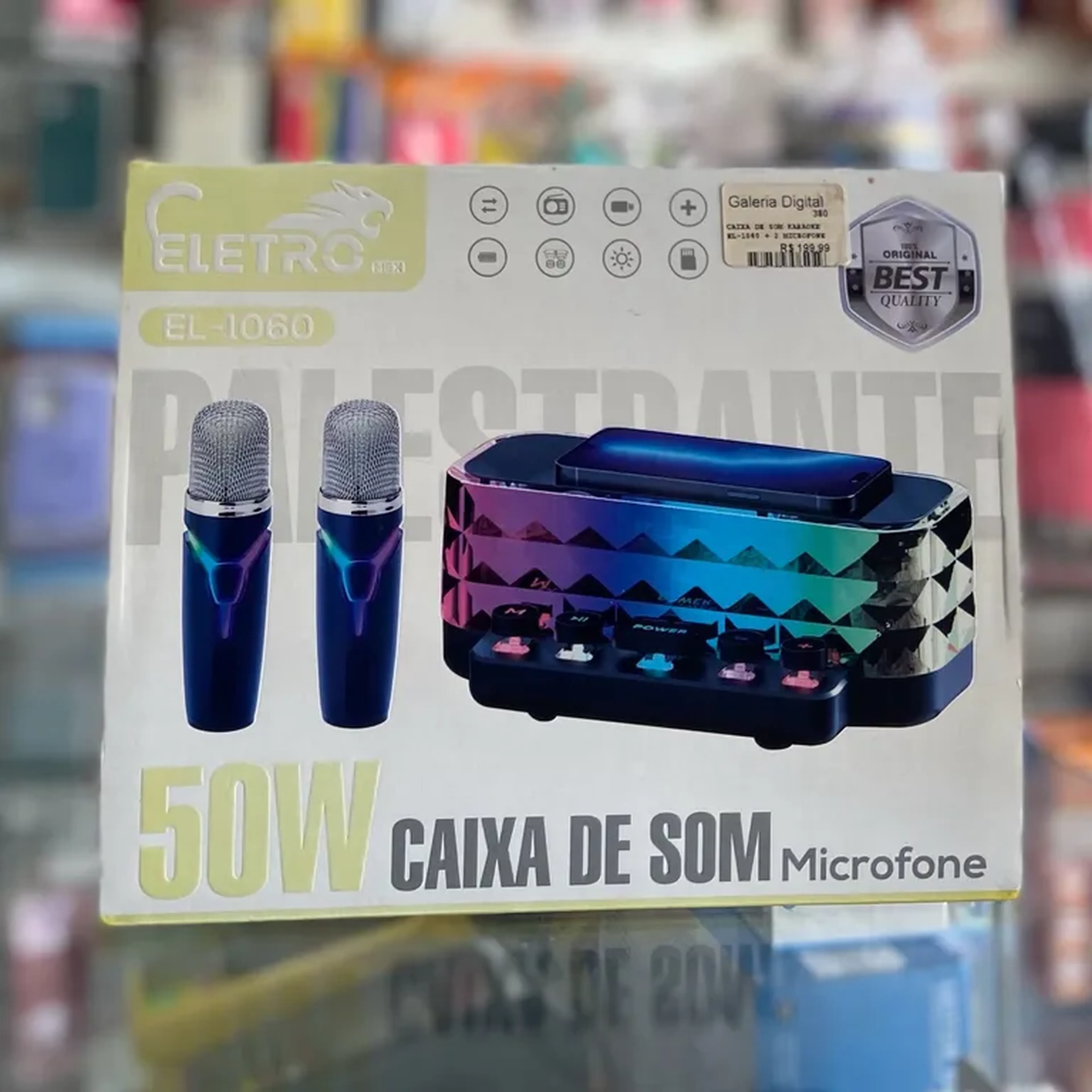 Caixa de som karaokê imagem