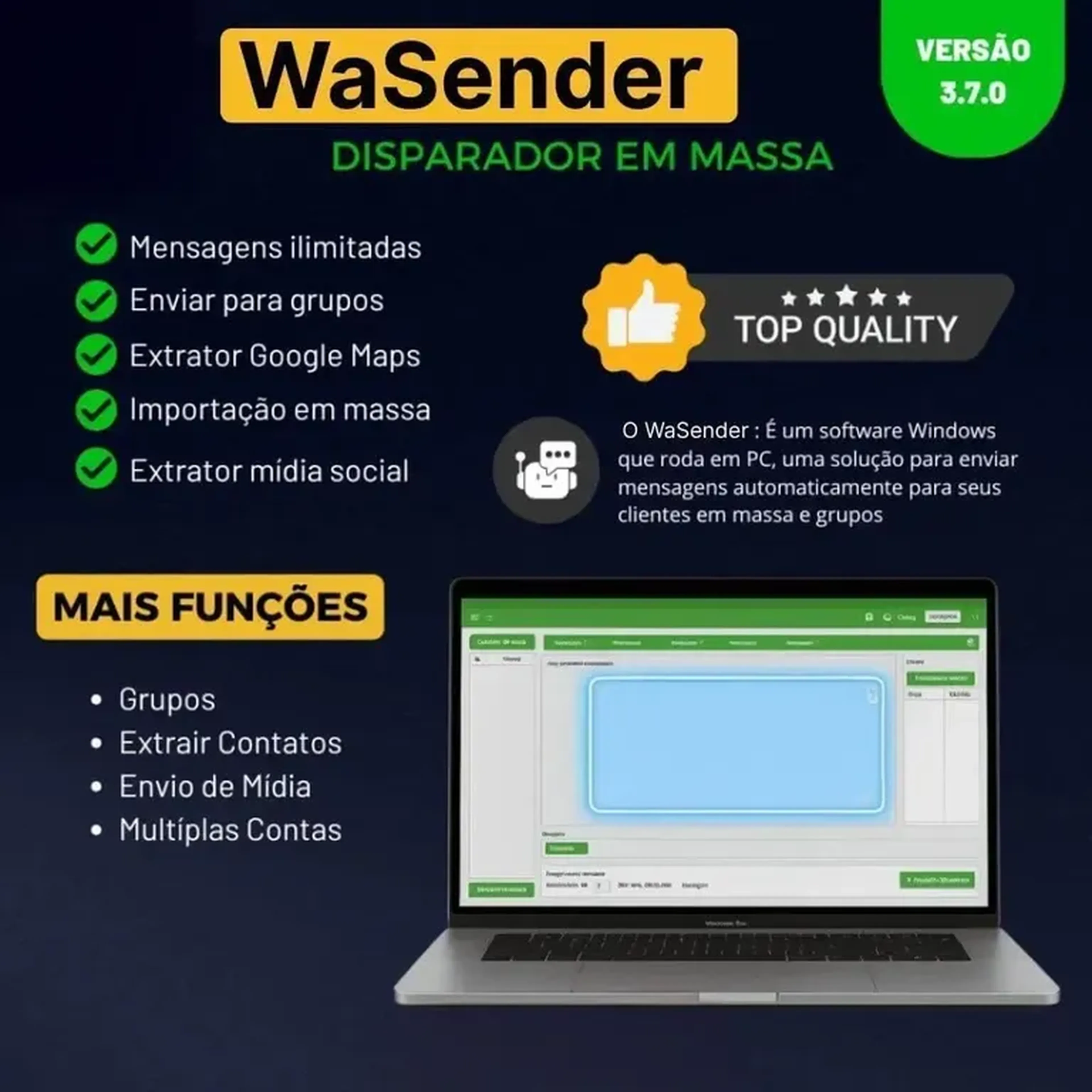 WA Sender 3.7.0 Última Versão 🔥 imagem