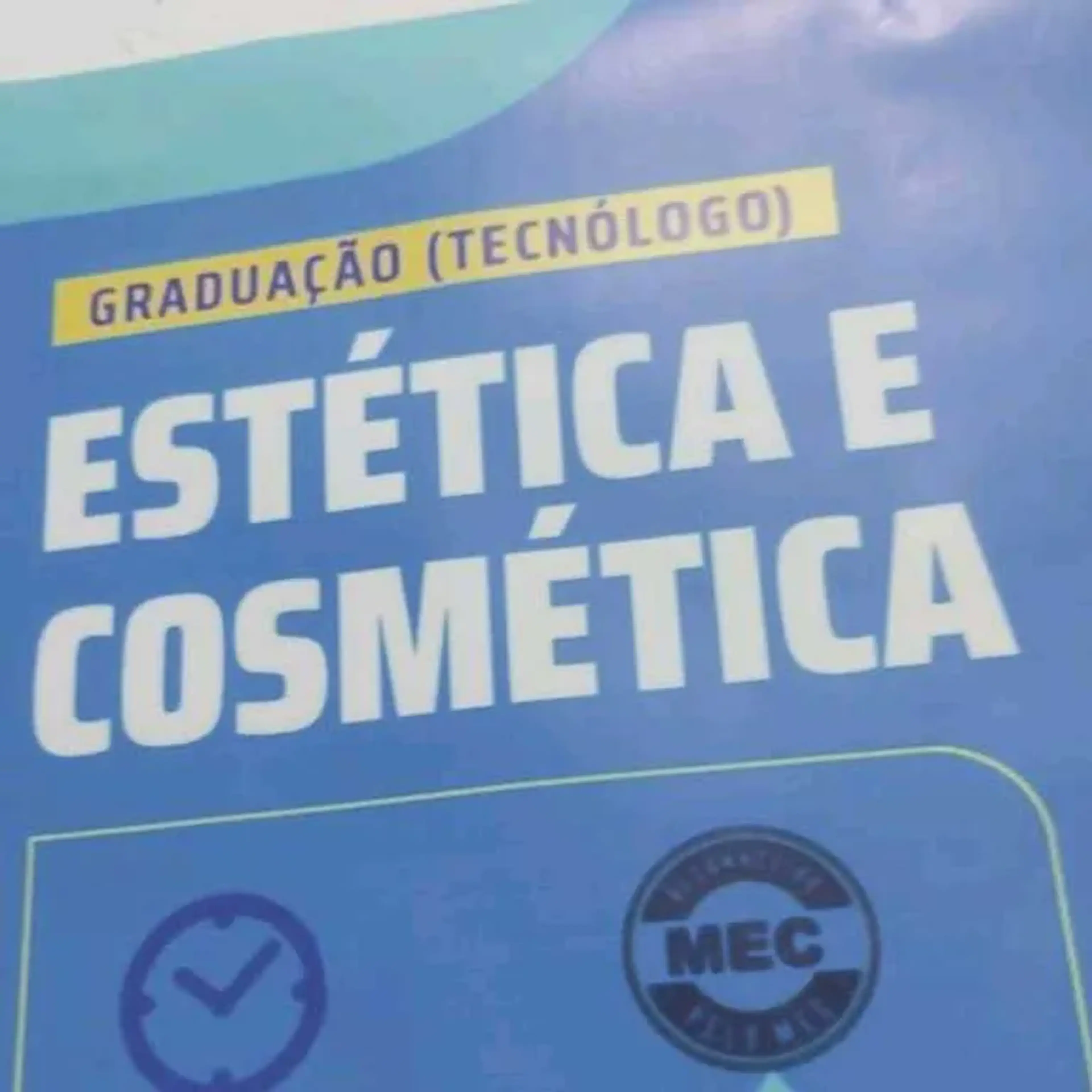 estética e cosmética nível superior ead imagem