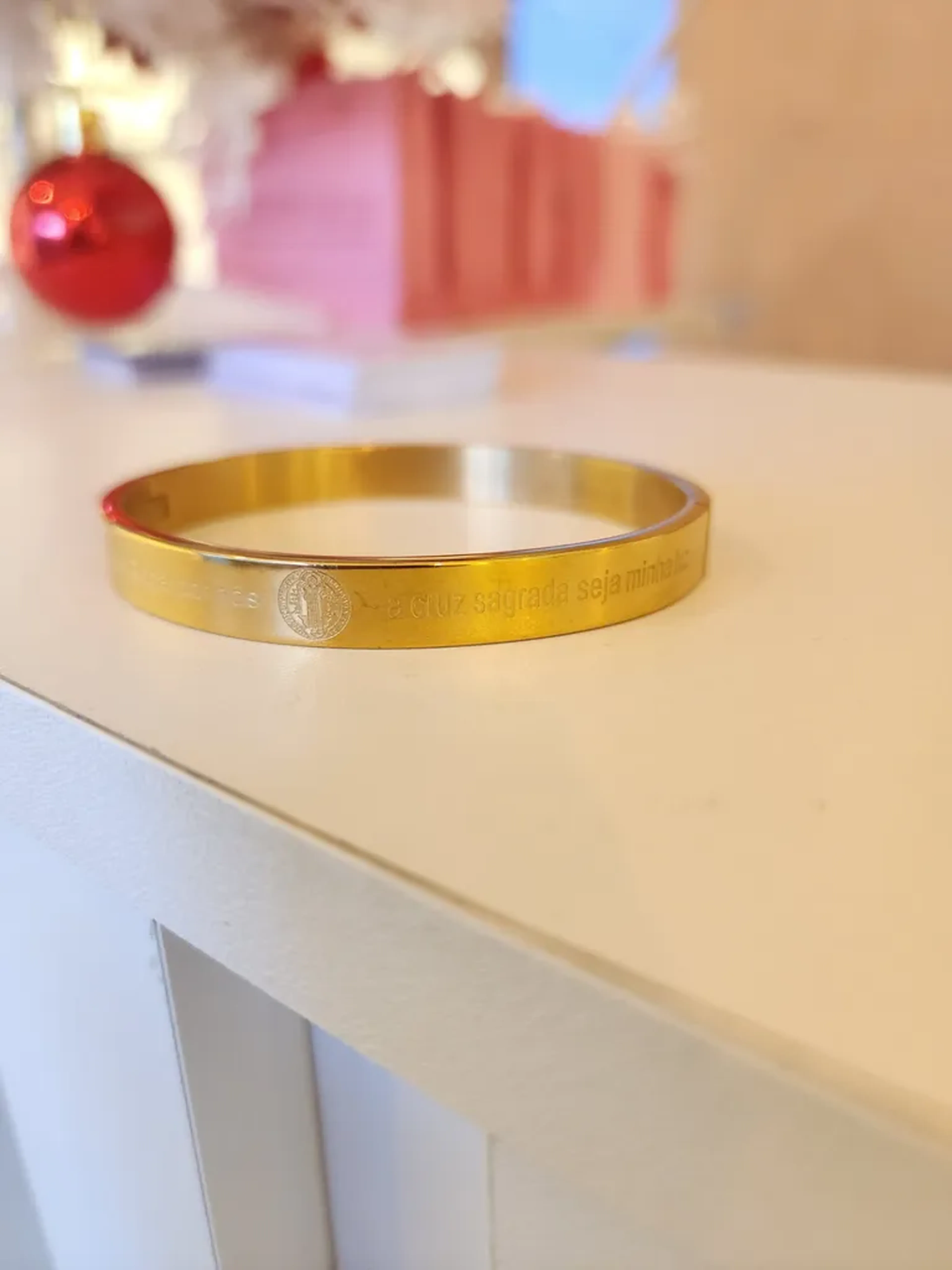 BRACELETE SAO BENTO LARGO AC BO imagem