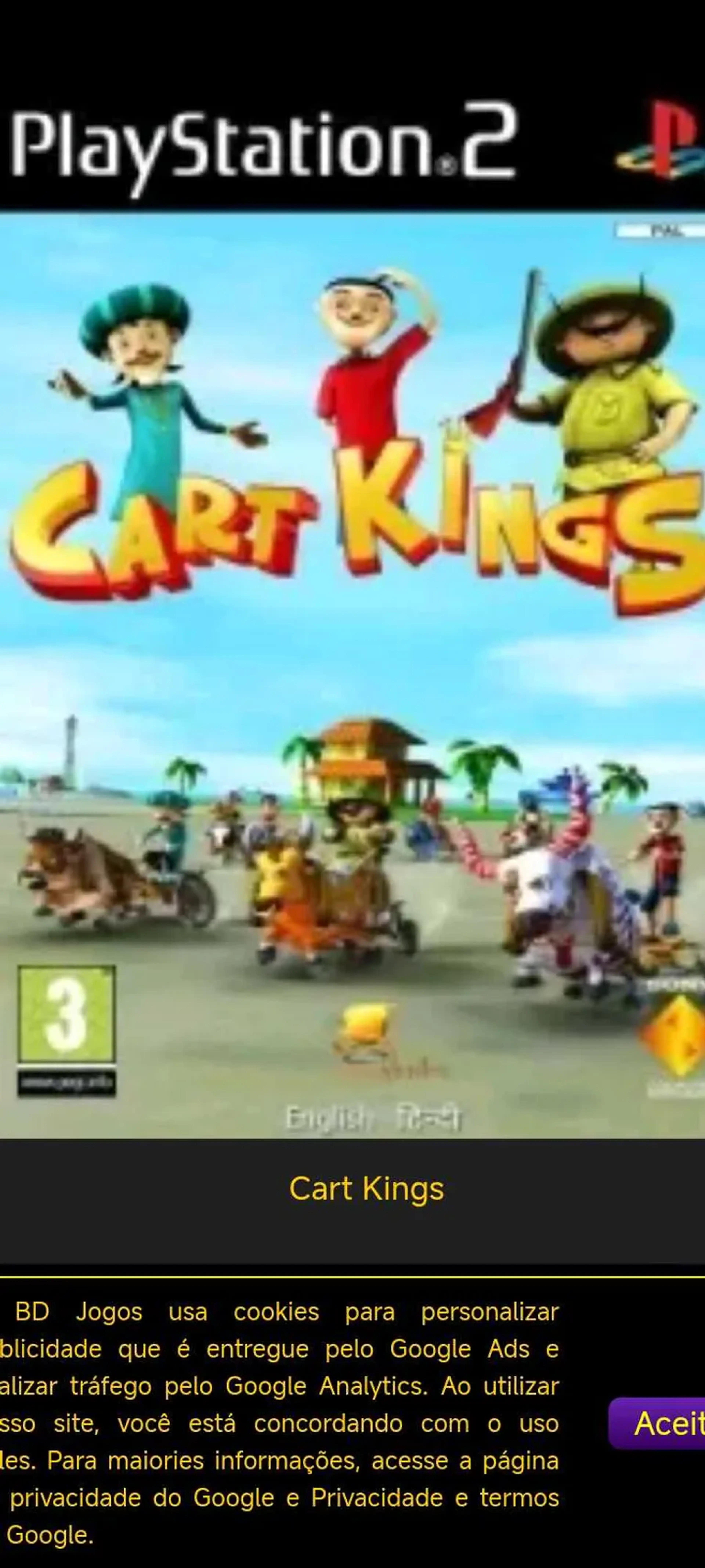 Jogo Cart Kings imagem
