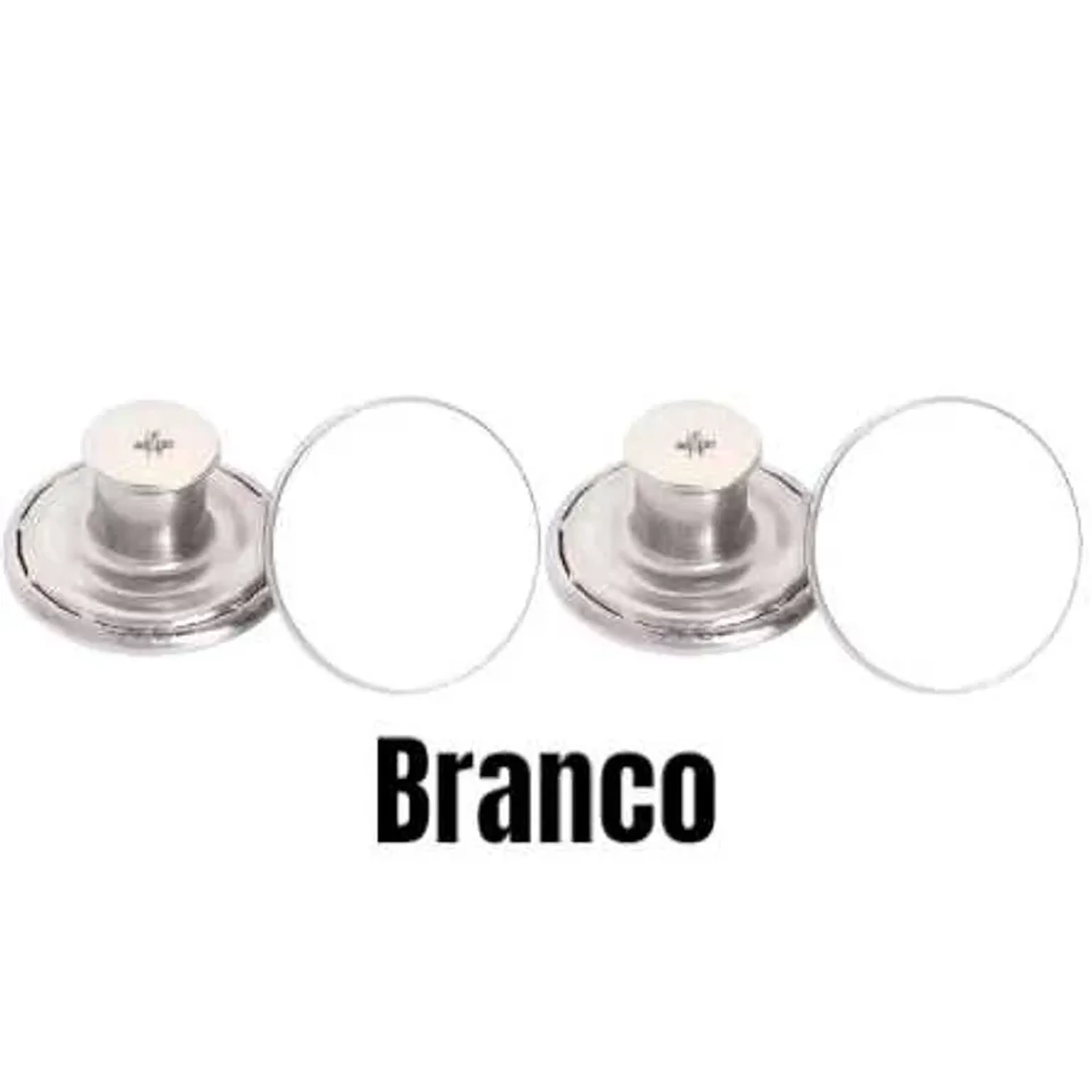 Conjunto com 02 Botões Parafusáveis – 17mm (sem chave) imagem