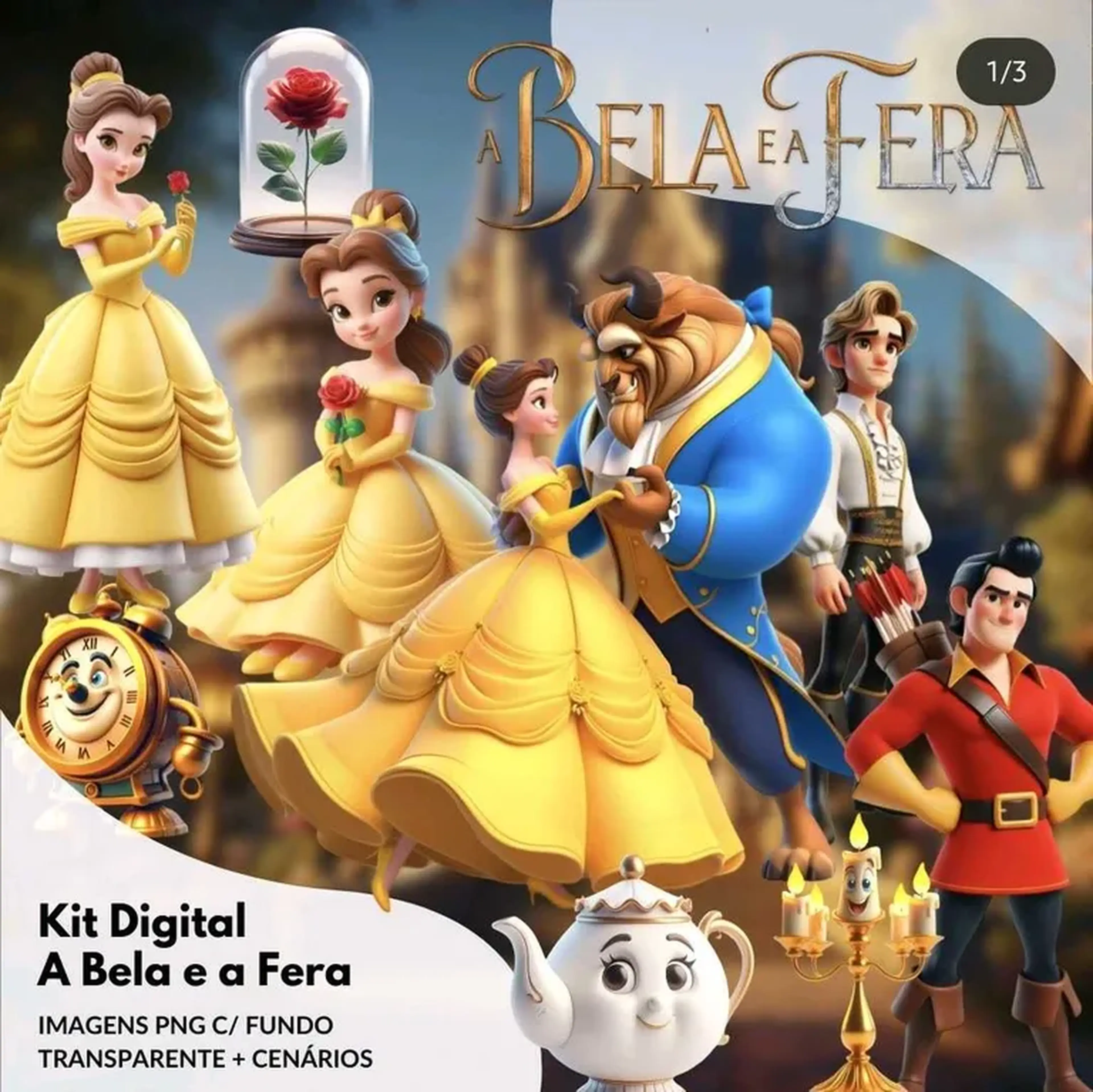 Kit Digital A Bela e a Fera imagem