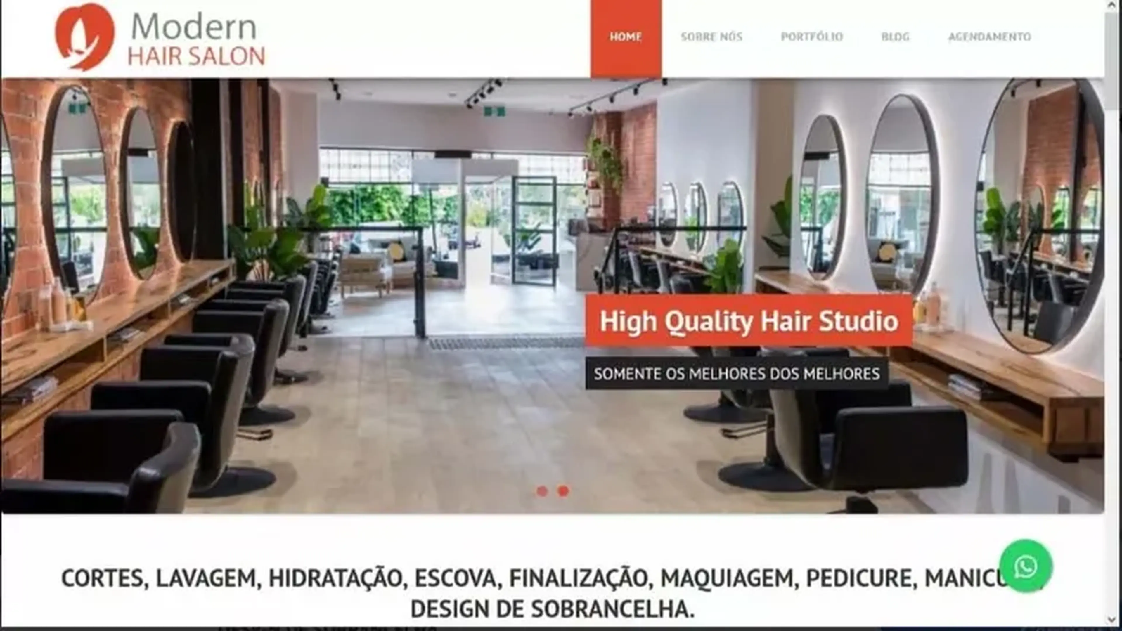 Site Salão De Beleza Hair Studio imagem