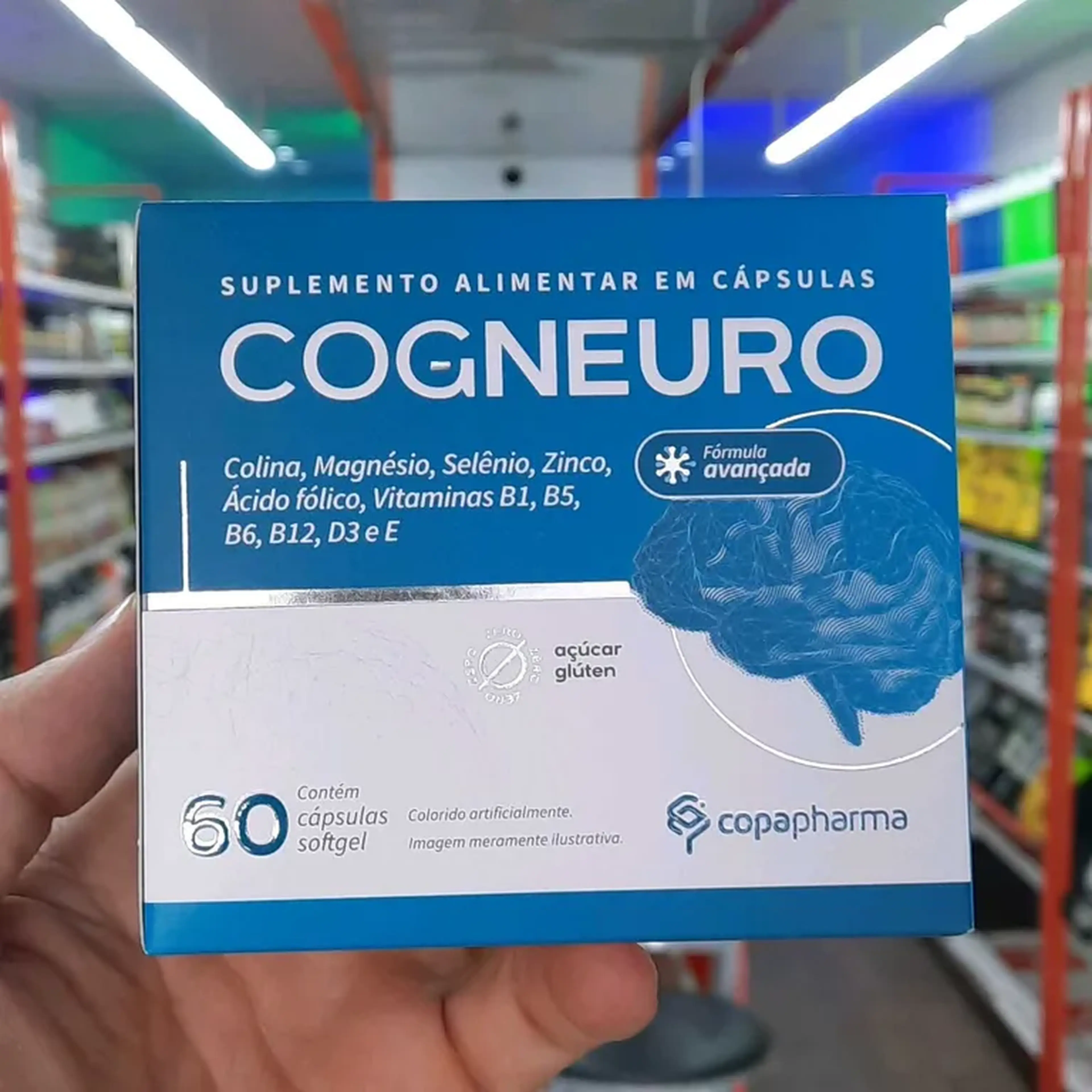 Cogneuro Colina Magnesio 60Caps copapharma imagem
