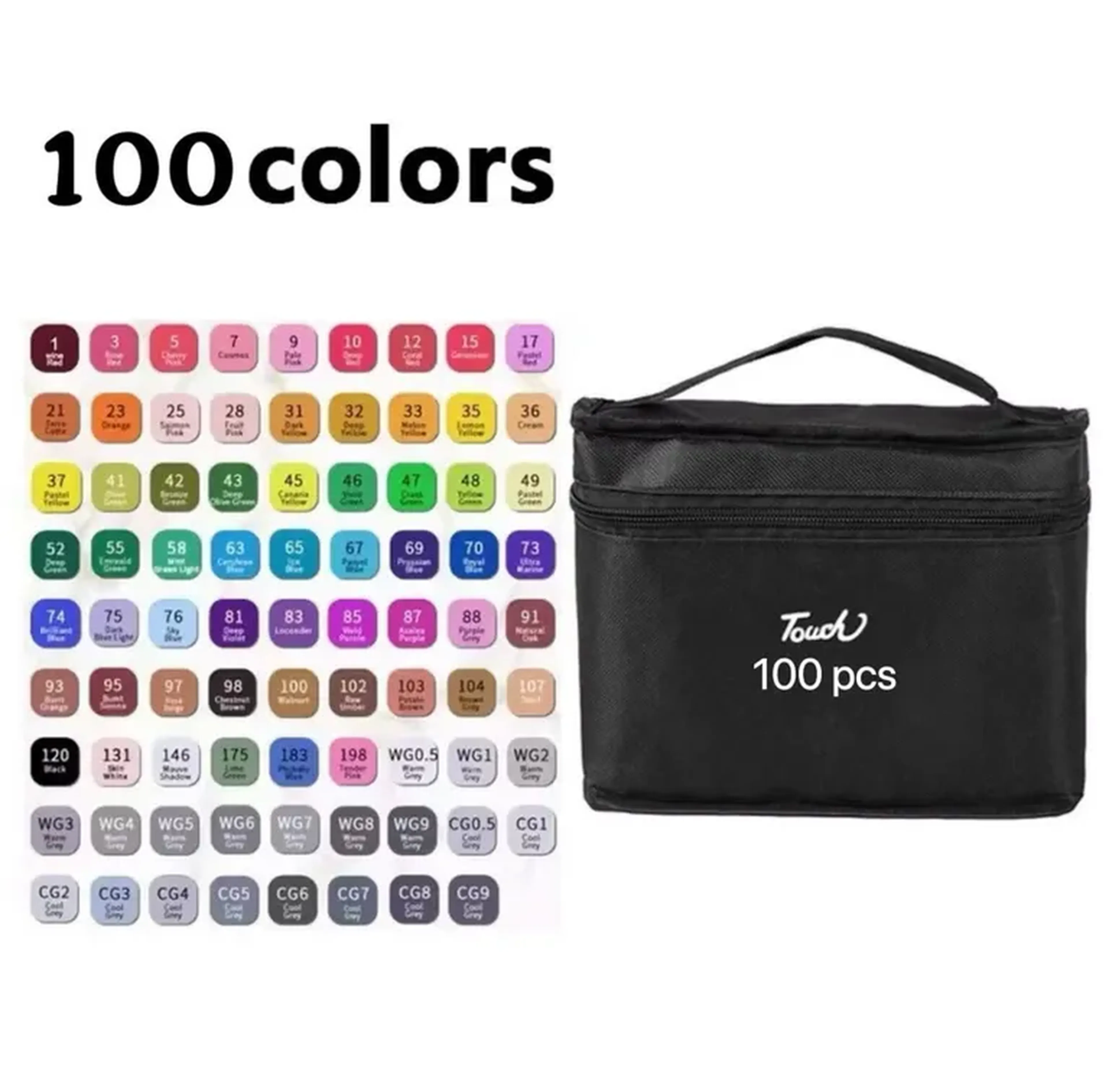 100 Cores Canetas Touch Aurora imagem