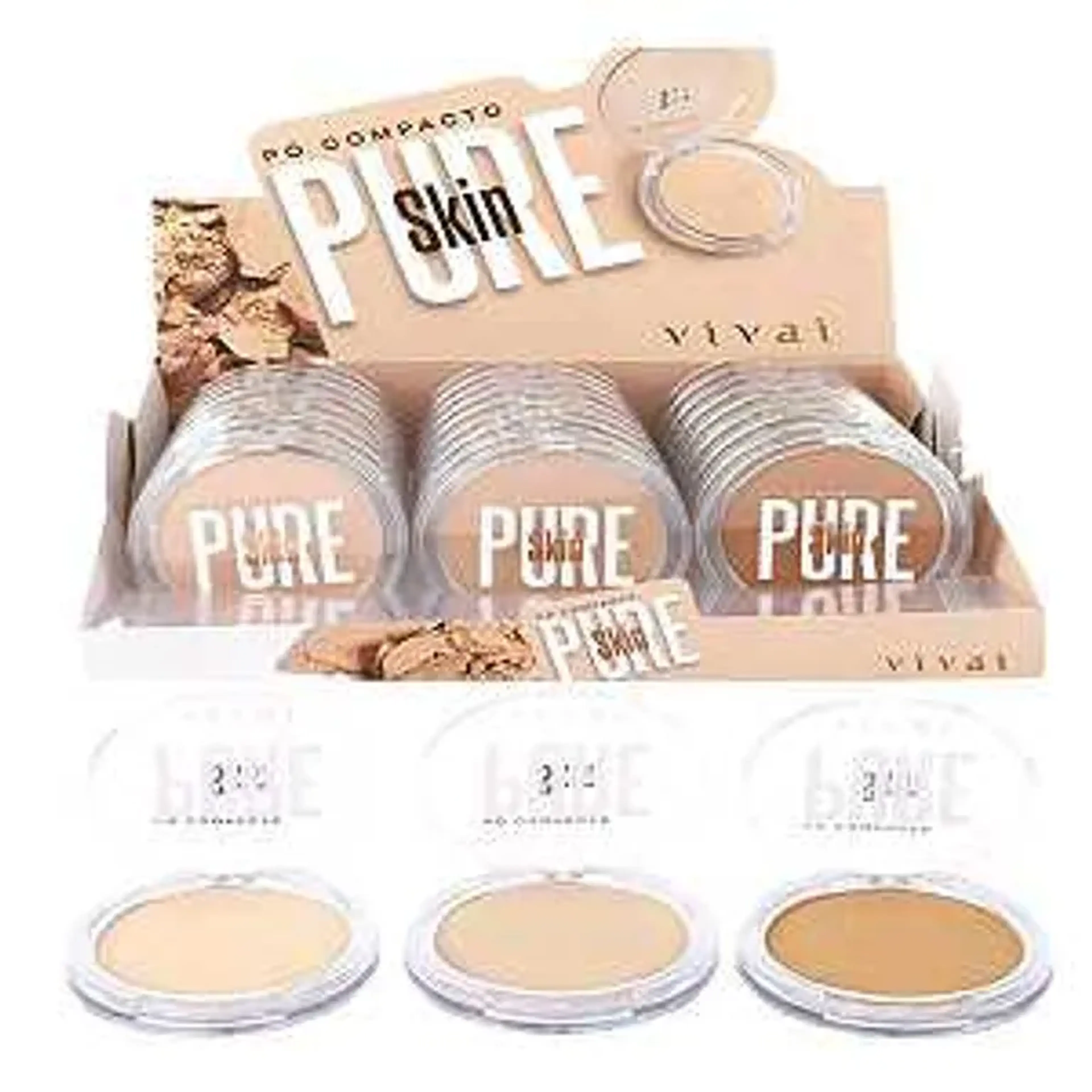 Pó compacto Pure Skin Vivai imagem