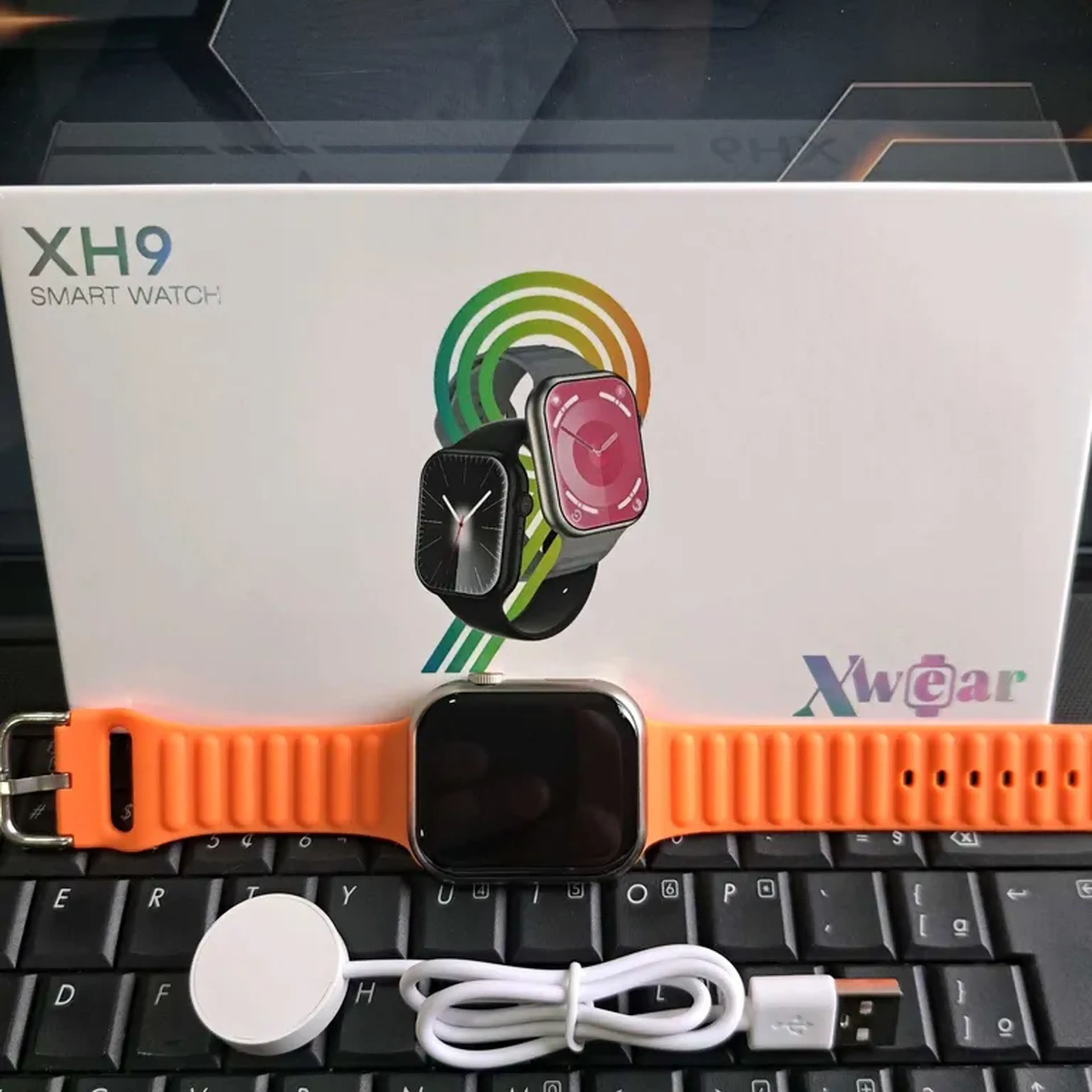 Xwear XH9 Laranja, 49mm, pulseira de brinde! imagem
