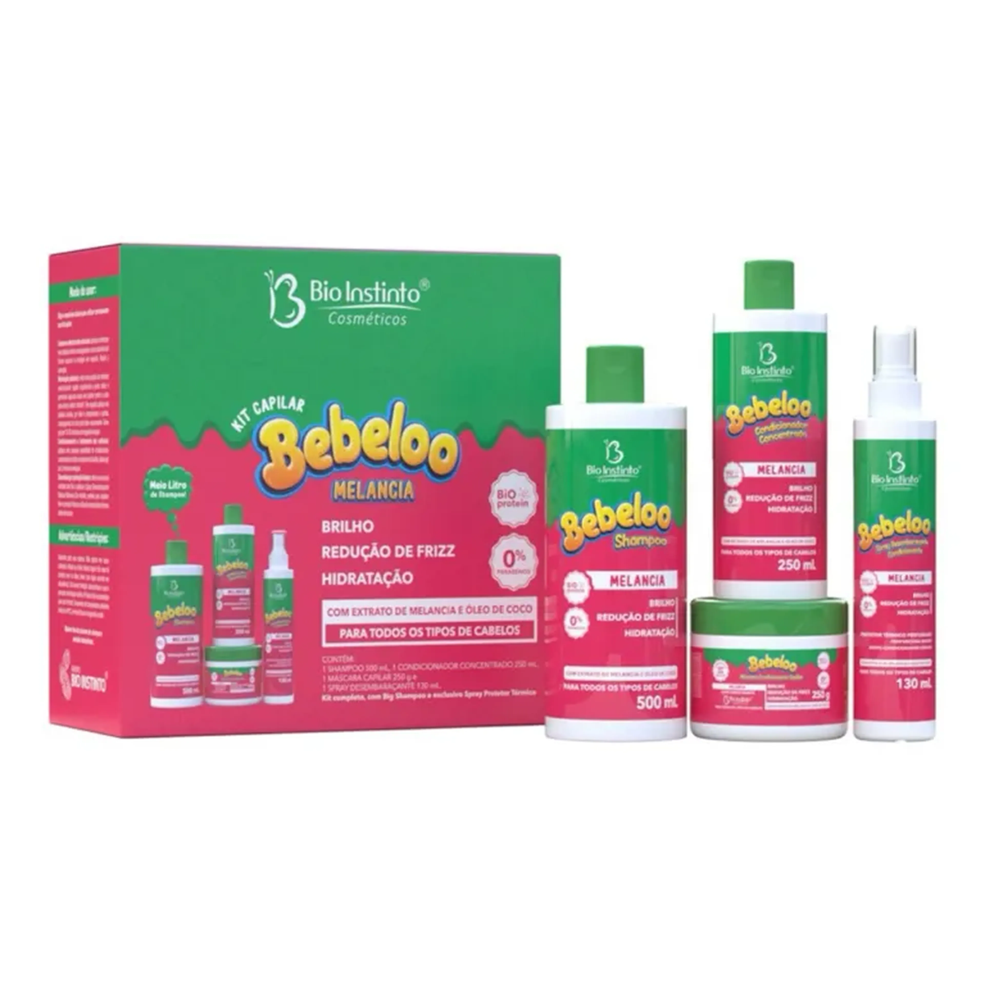 Kit Capilar Bebeloo Melancia 4 Itens Bio Instinto imagem