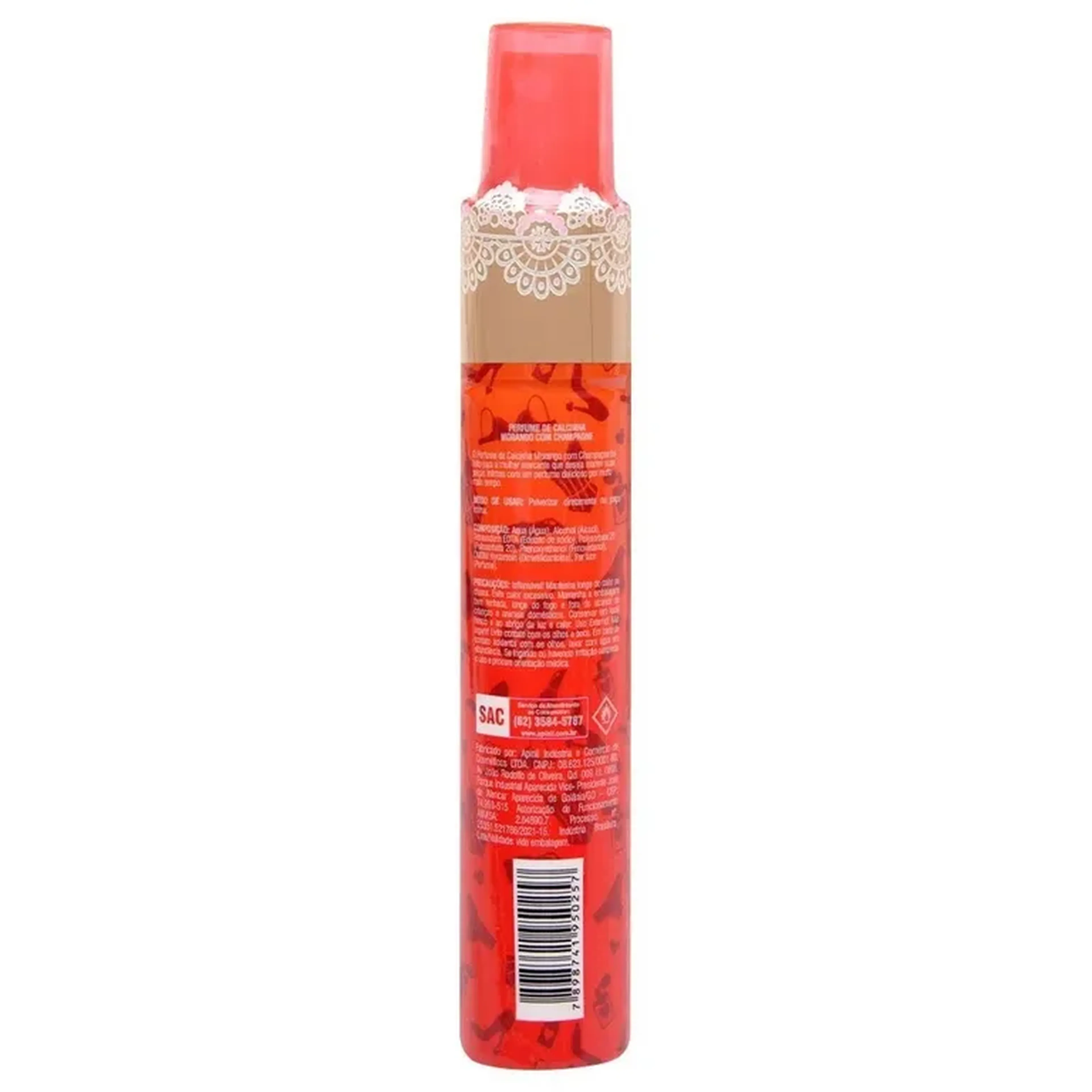 Perfume De Calcinha Morango com Champagne 40ml Apinil imagem