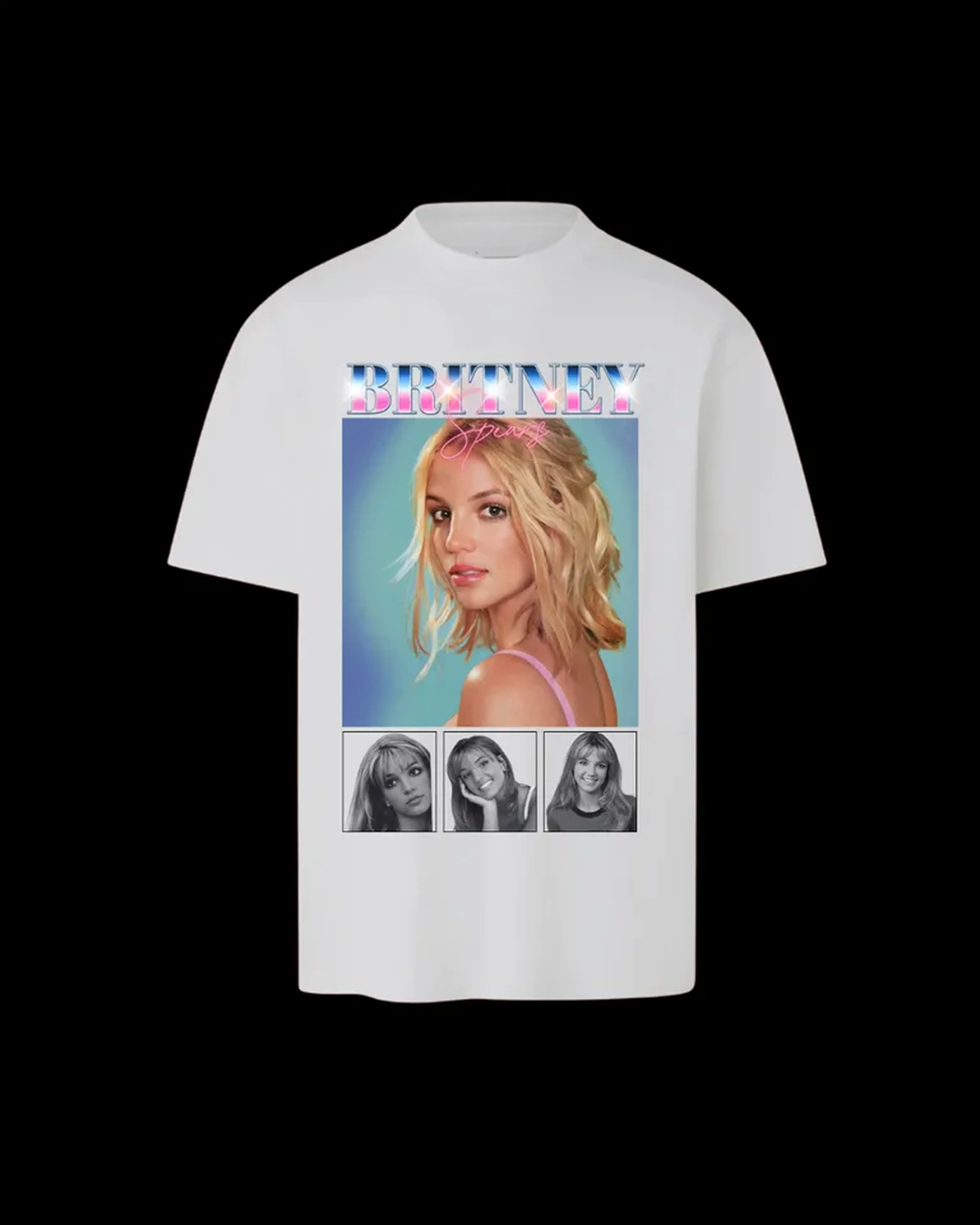 Camiseta branca Britney Spears imagem