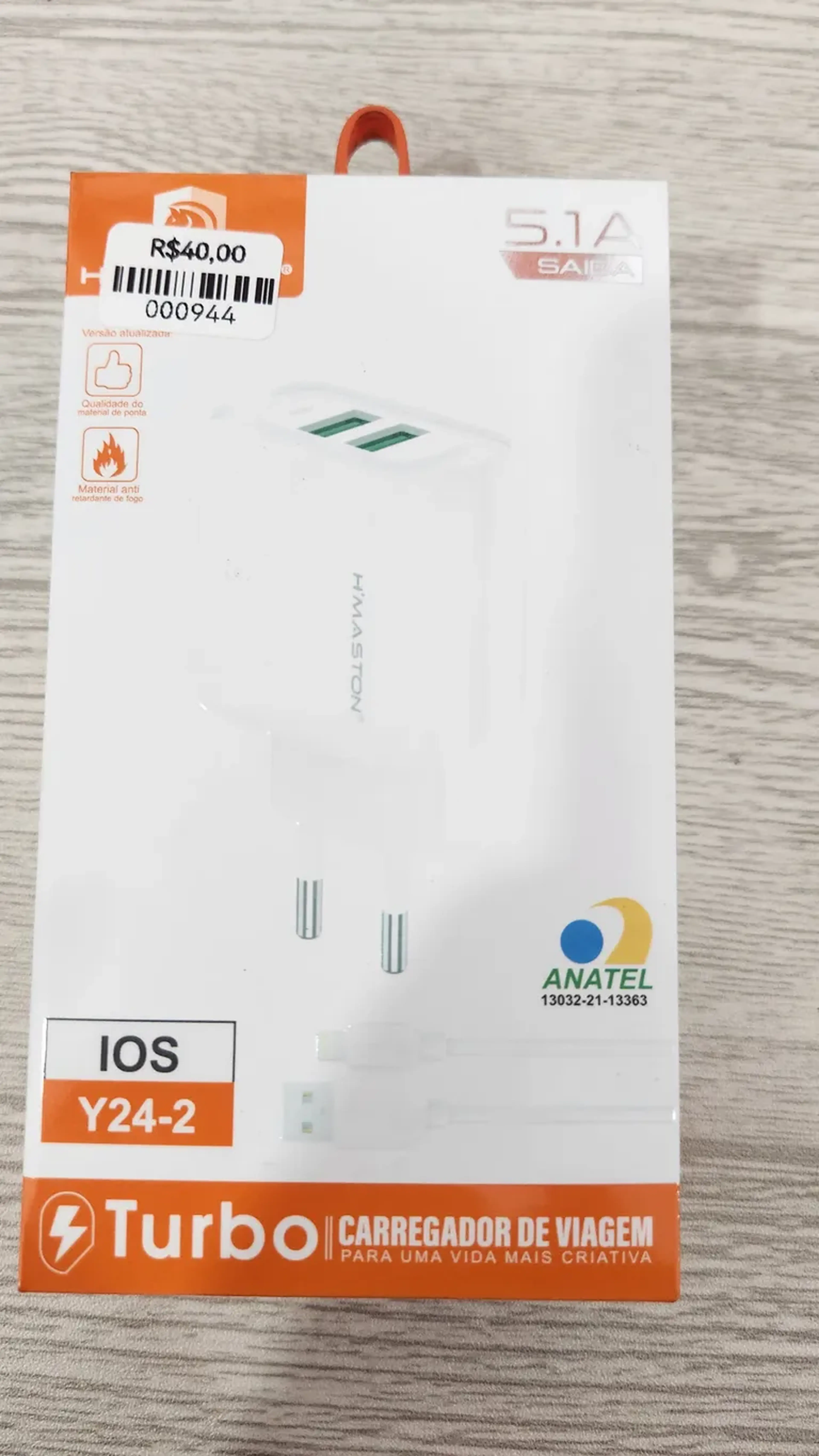 KIT CARREGADOR TURBO IOS imagem